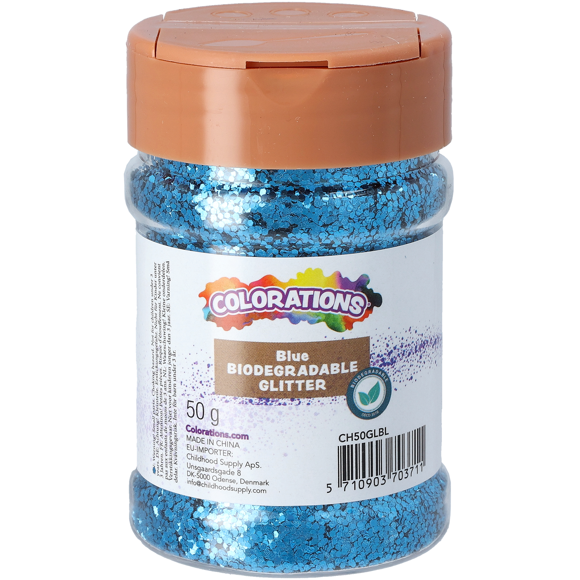 Biohajoava kimalle, sininen