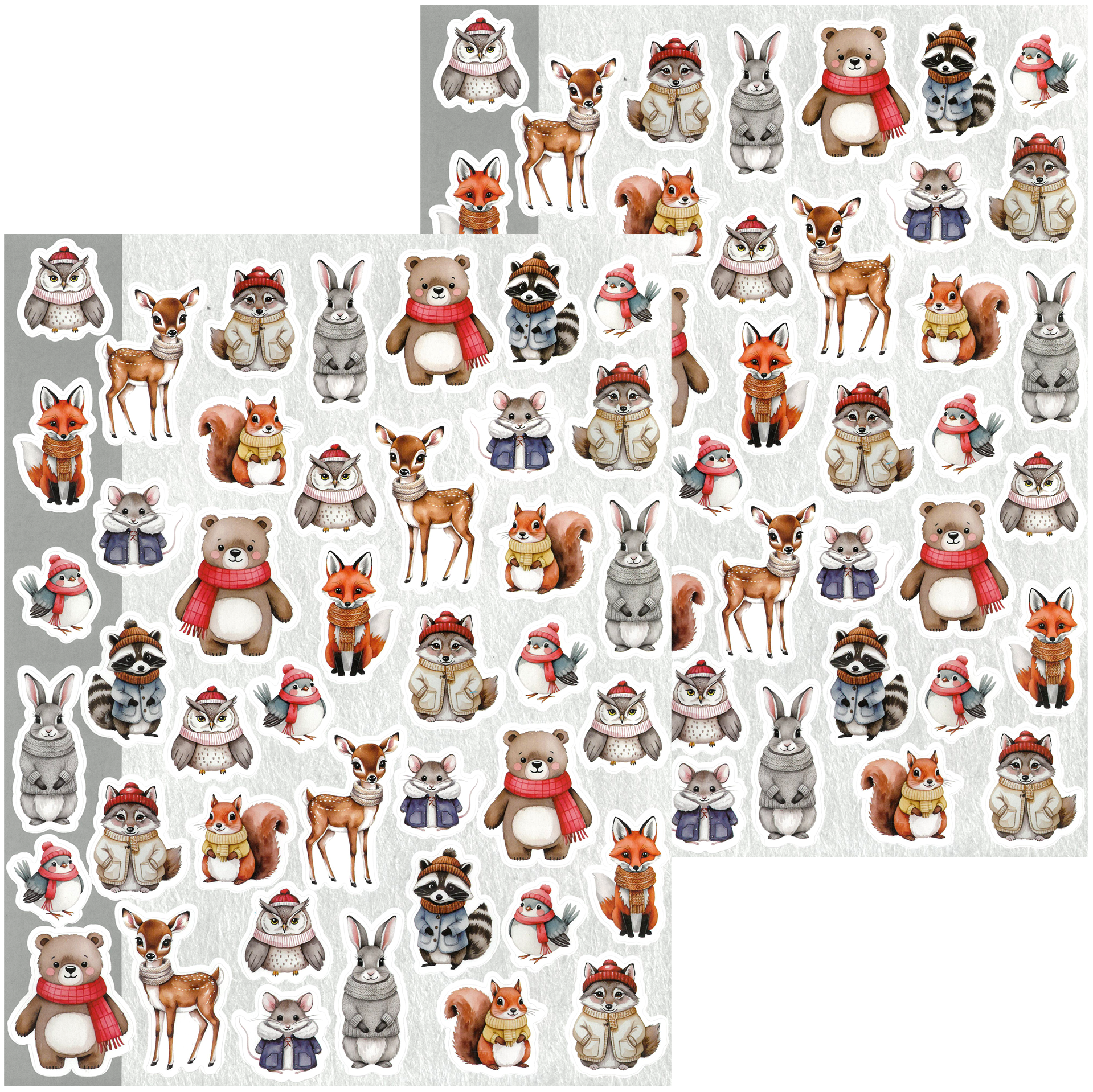 Stickers vinterdjur