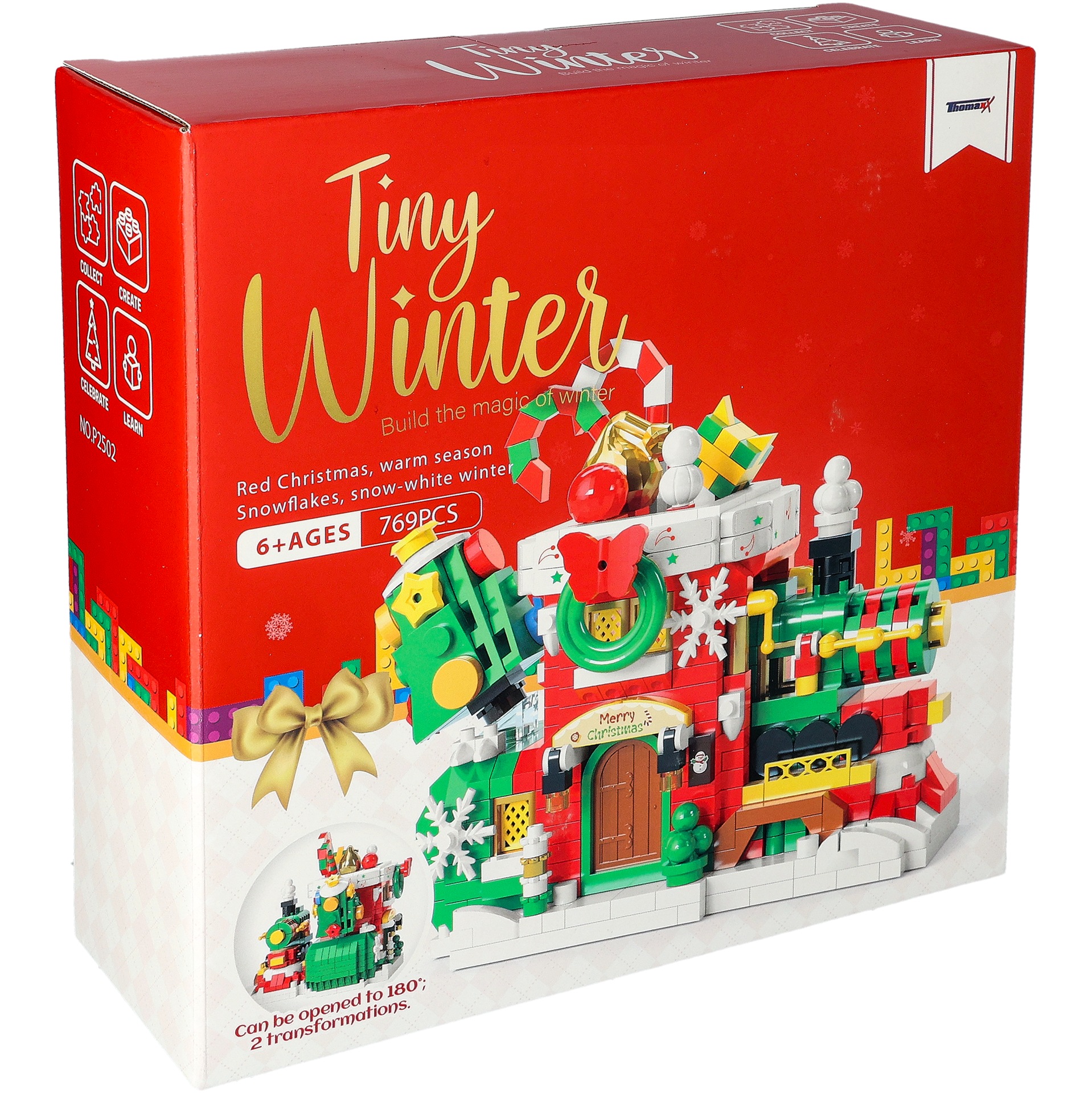 Tiny Winter Christmas train