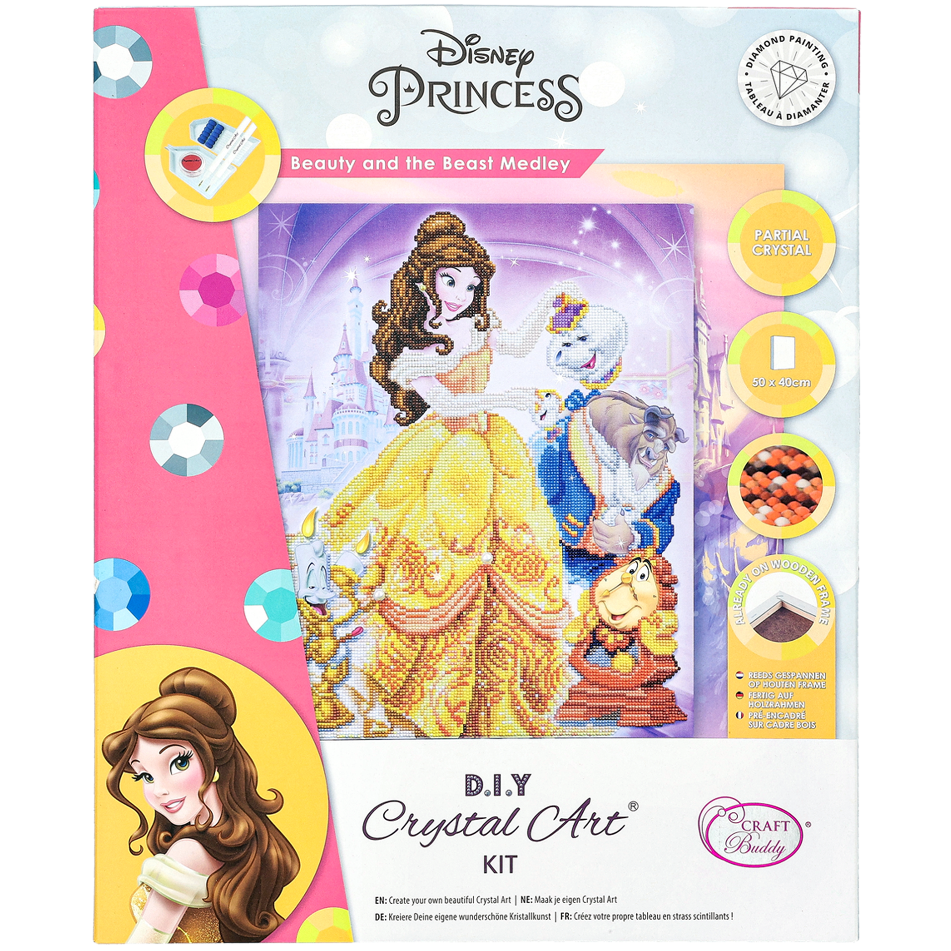 Diamond painting Kits Kanvaasi Kaunotar & Hirviö