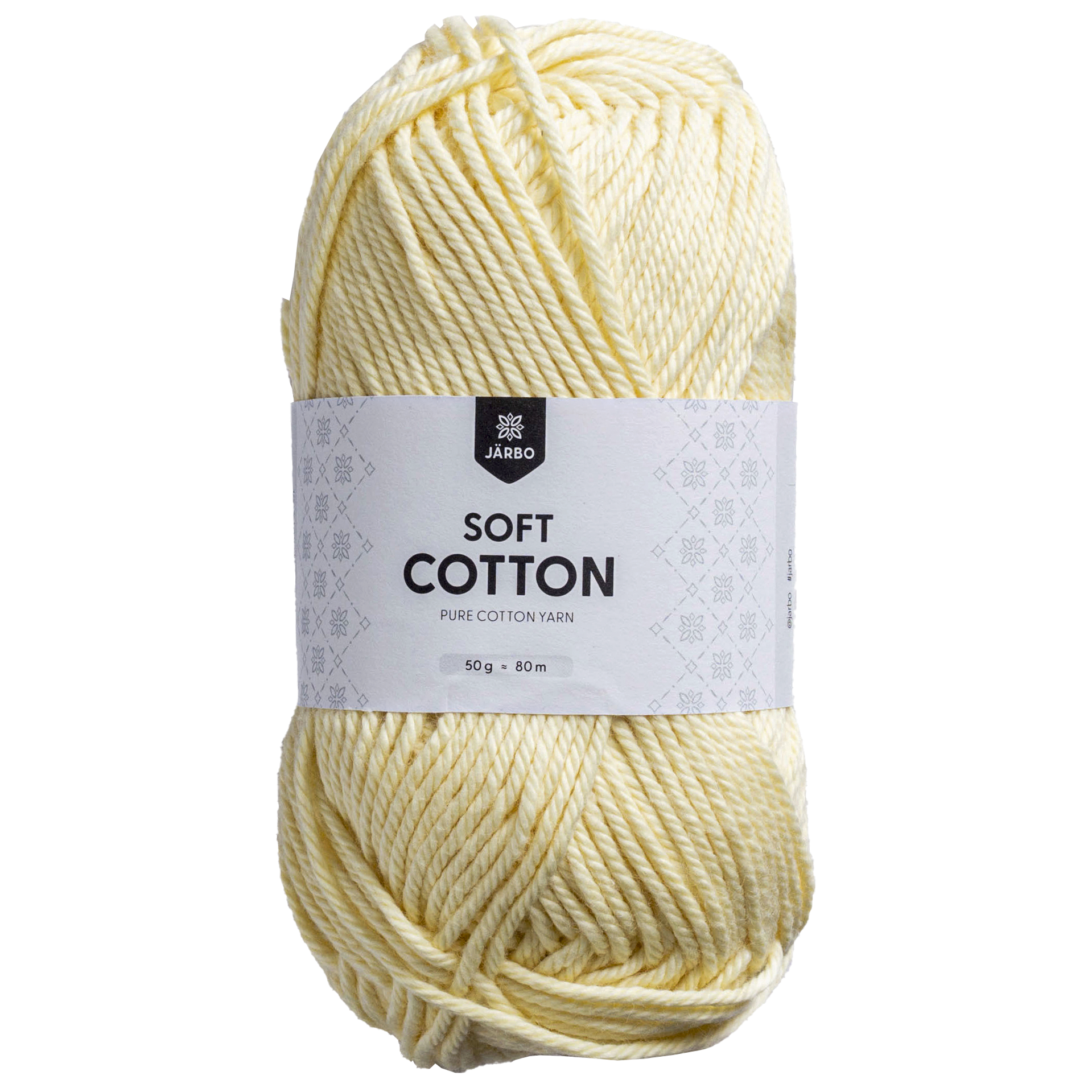 Järbo Soft cotton puuvillalanka, pastelli keltainen