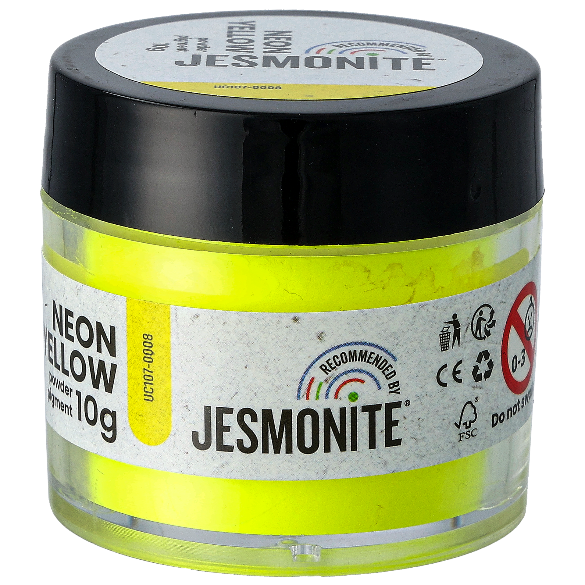 Jesmonite neon pigmentti, keltainen