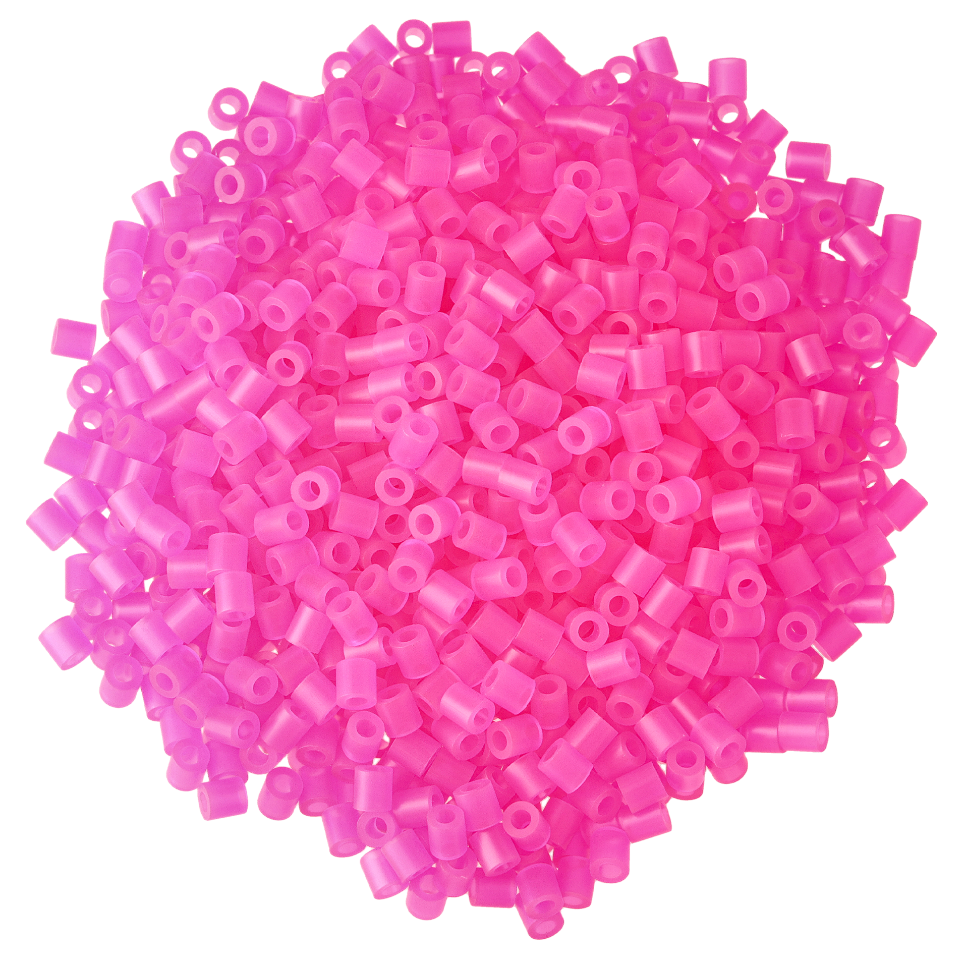 Nabbi Rörpärlor 1100 st, Rosa Neon