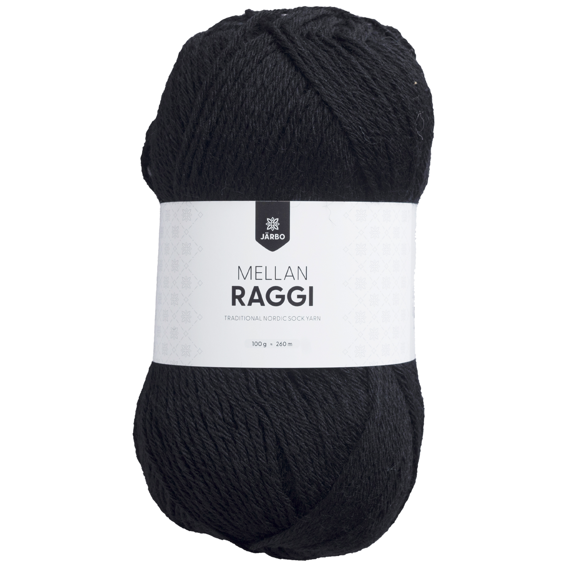 Järbo Mellanraggi, sockgarn, antracit