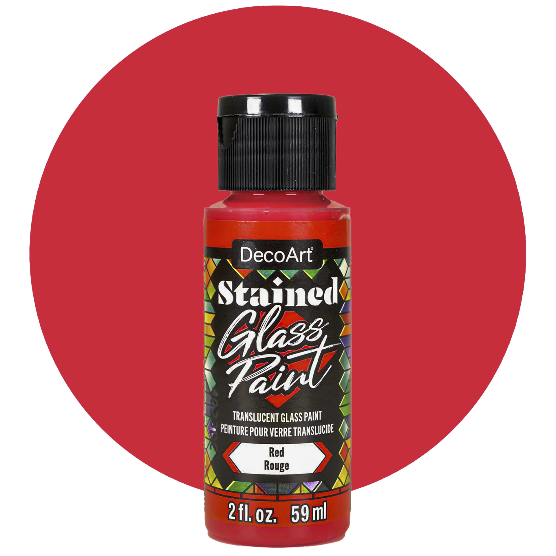 Deco Art Stained glass paint, Red