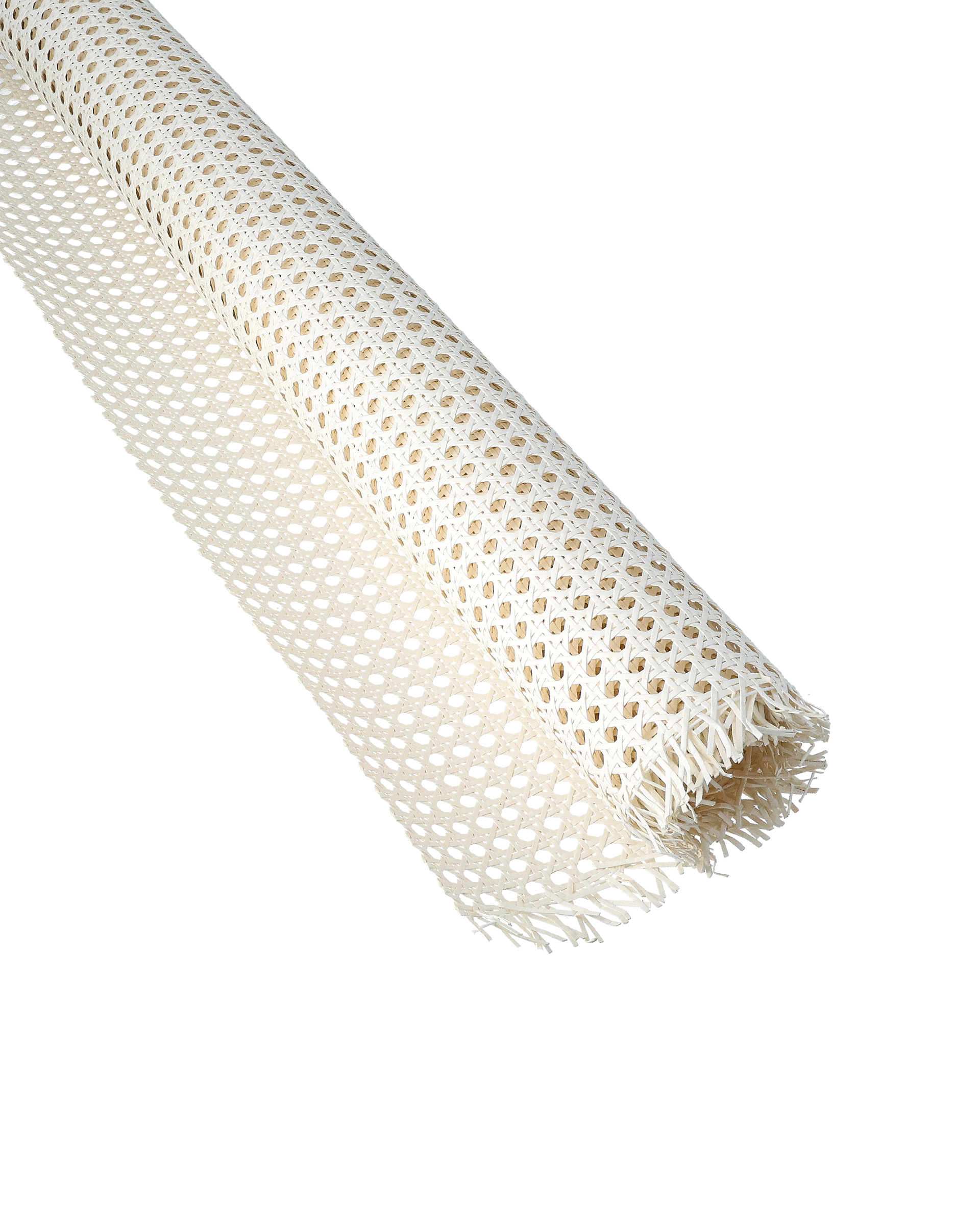Rattanlignende papirvæv, hvid, 75 cm