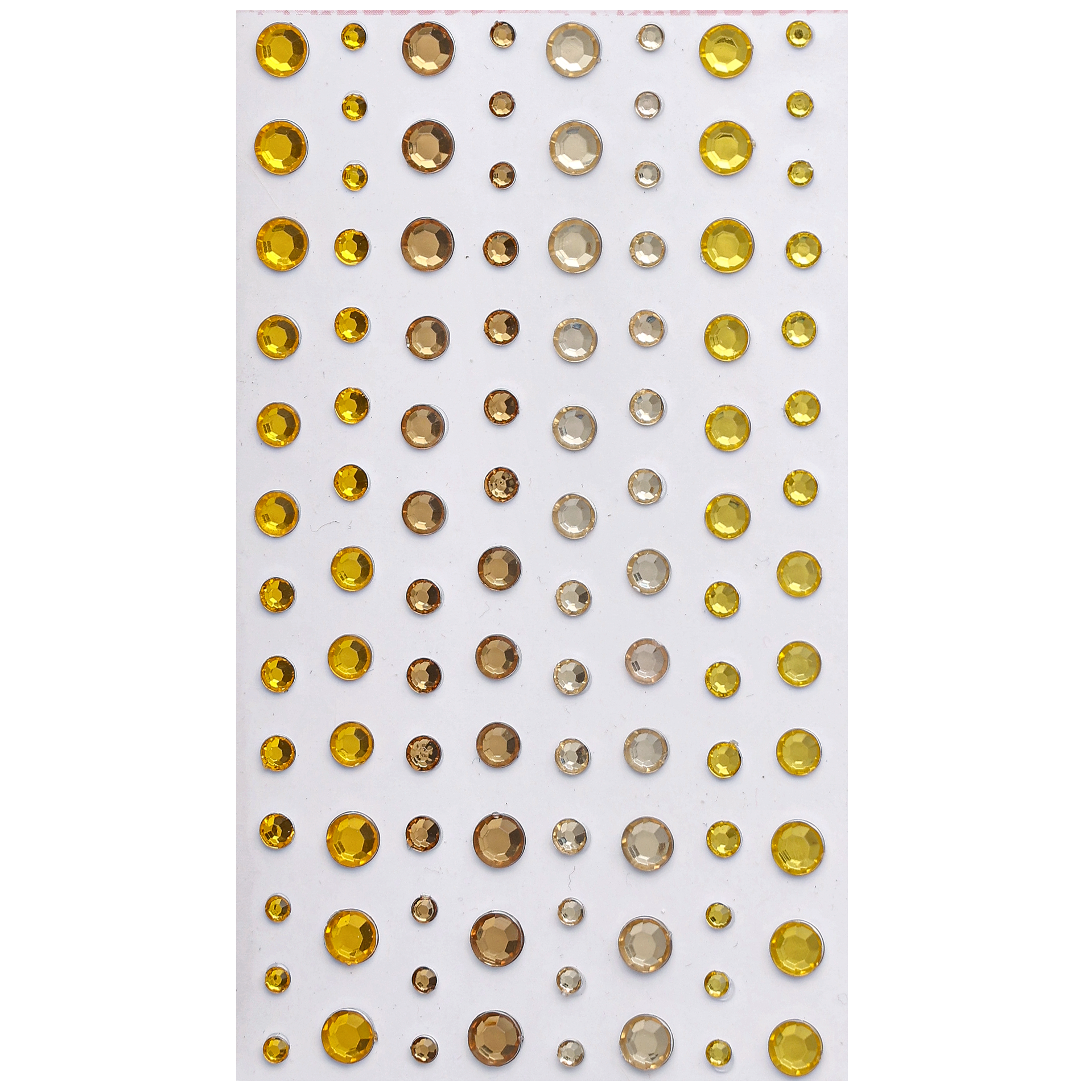 Dekorstrass, gula nyanser