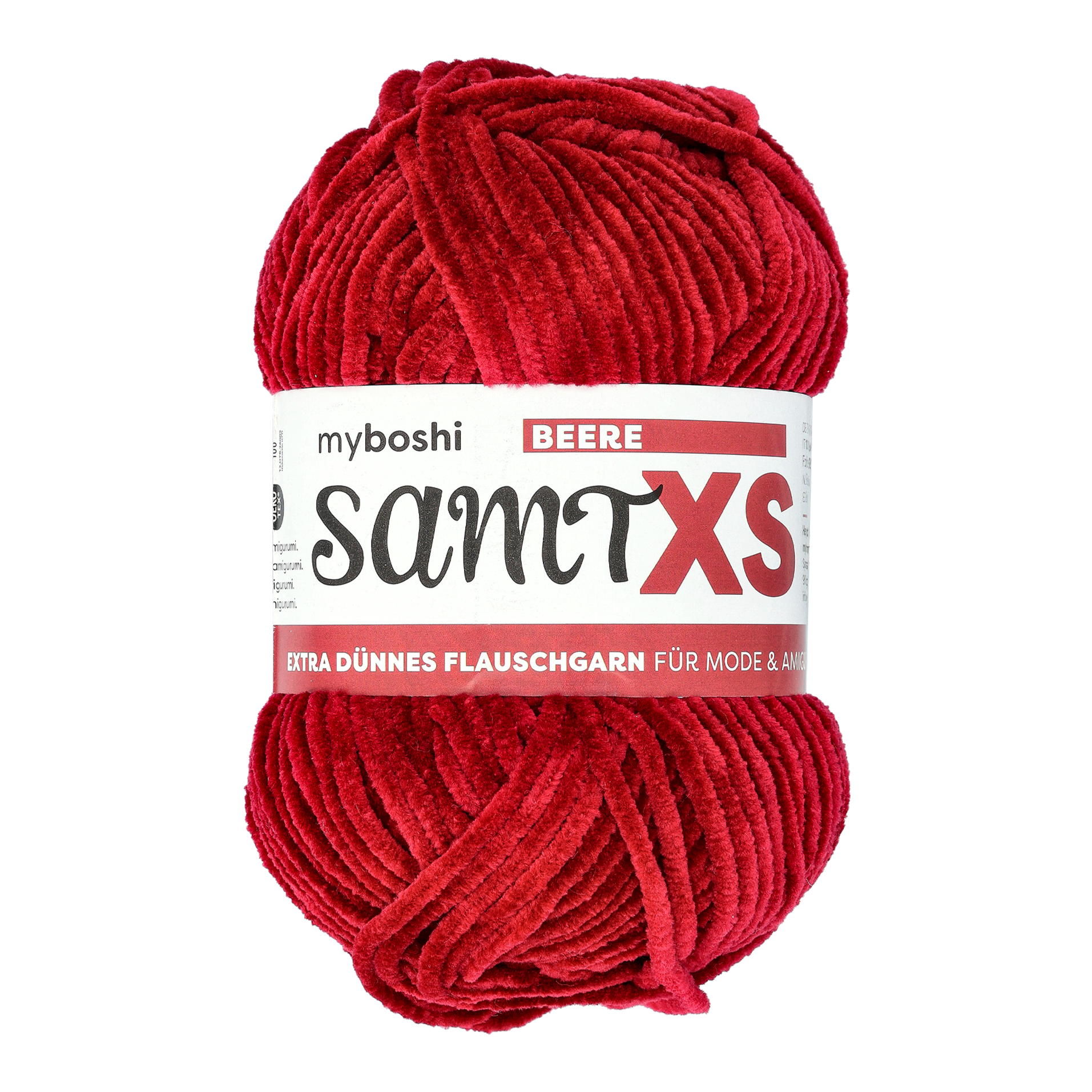 SAMT XS fløjlgarn, berry