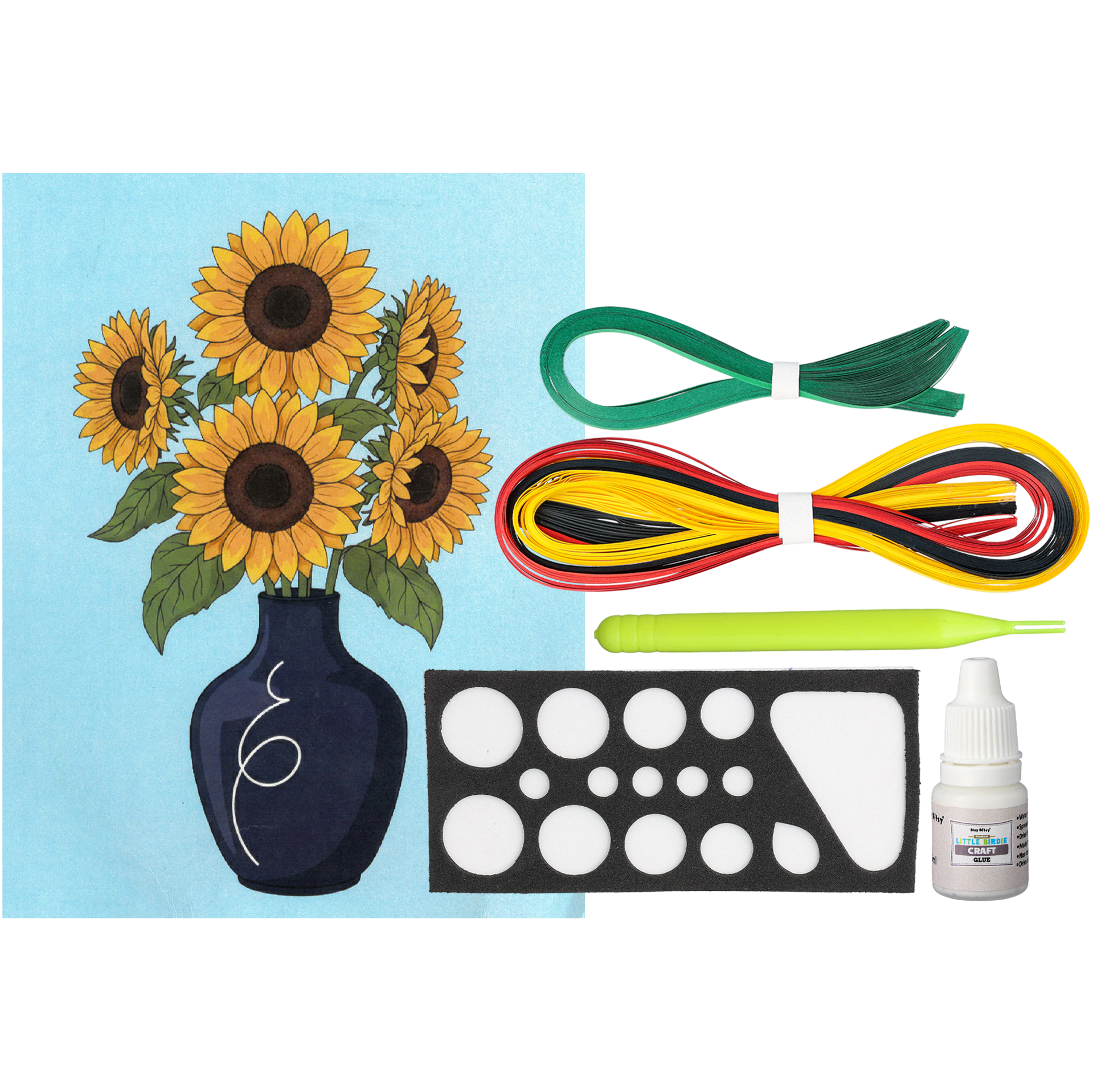 Quilling kit, Solrosor
