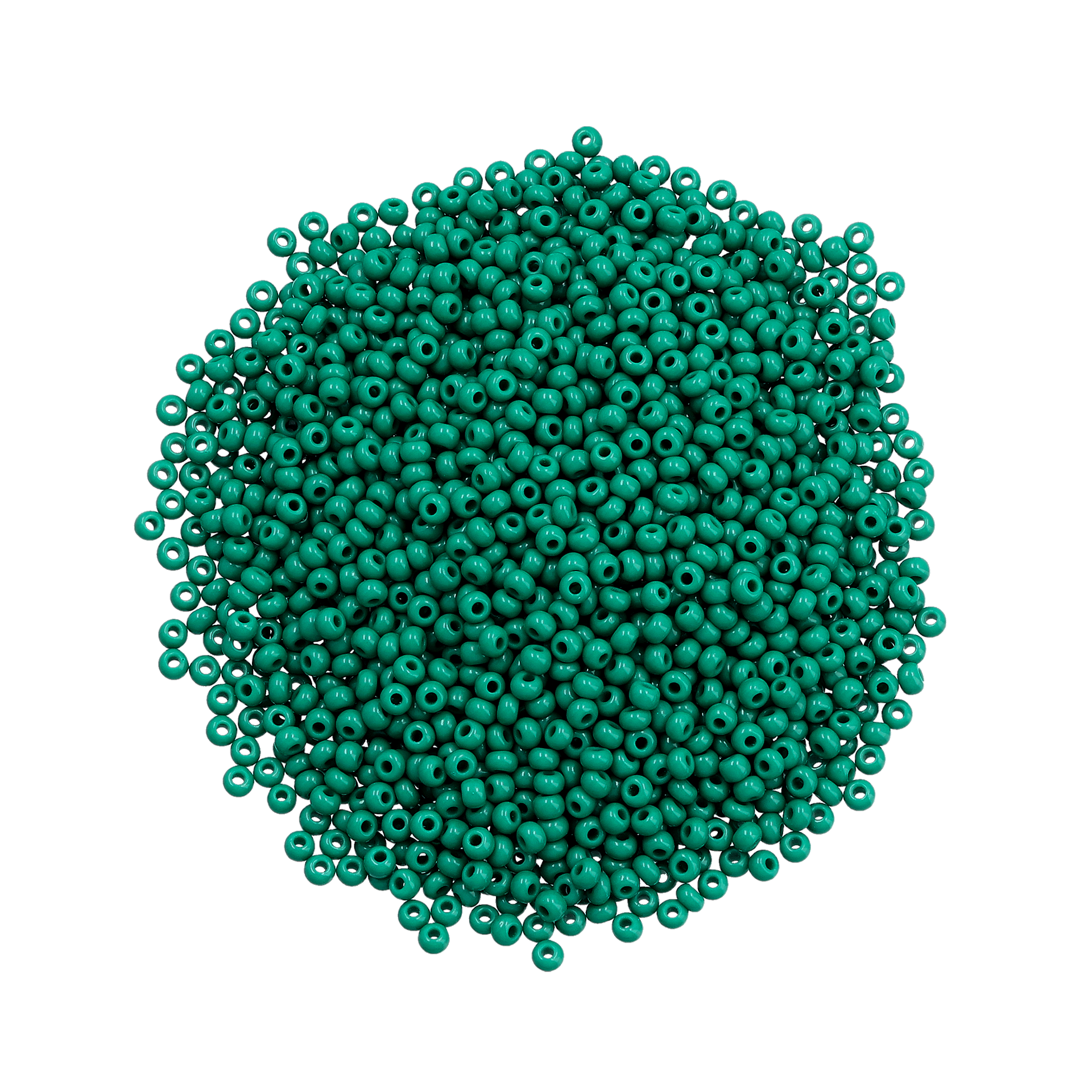 Rocaillesperler 9/0, mørkegrøn opak
