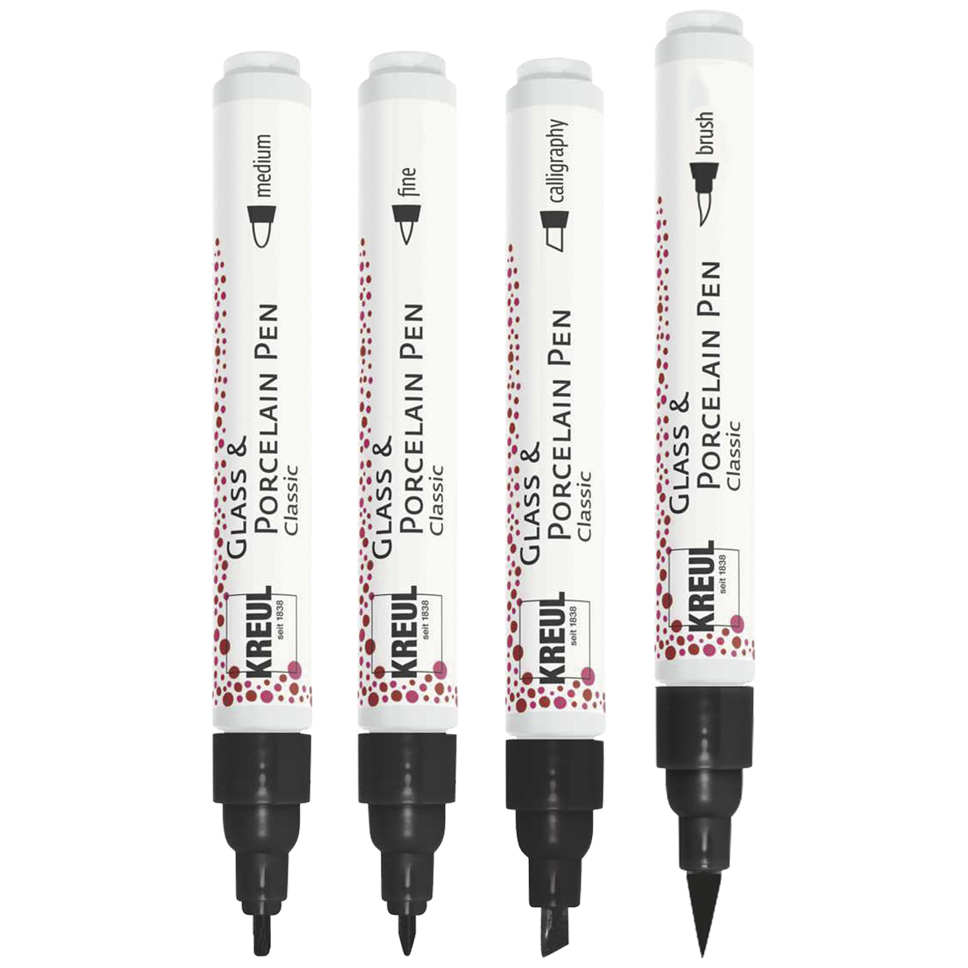 Lasi- & posliinikynäsetti