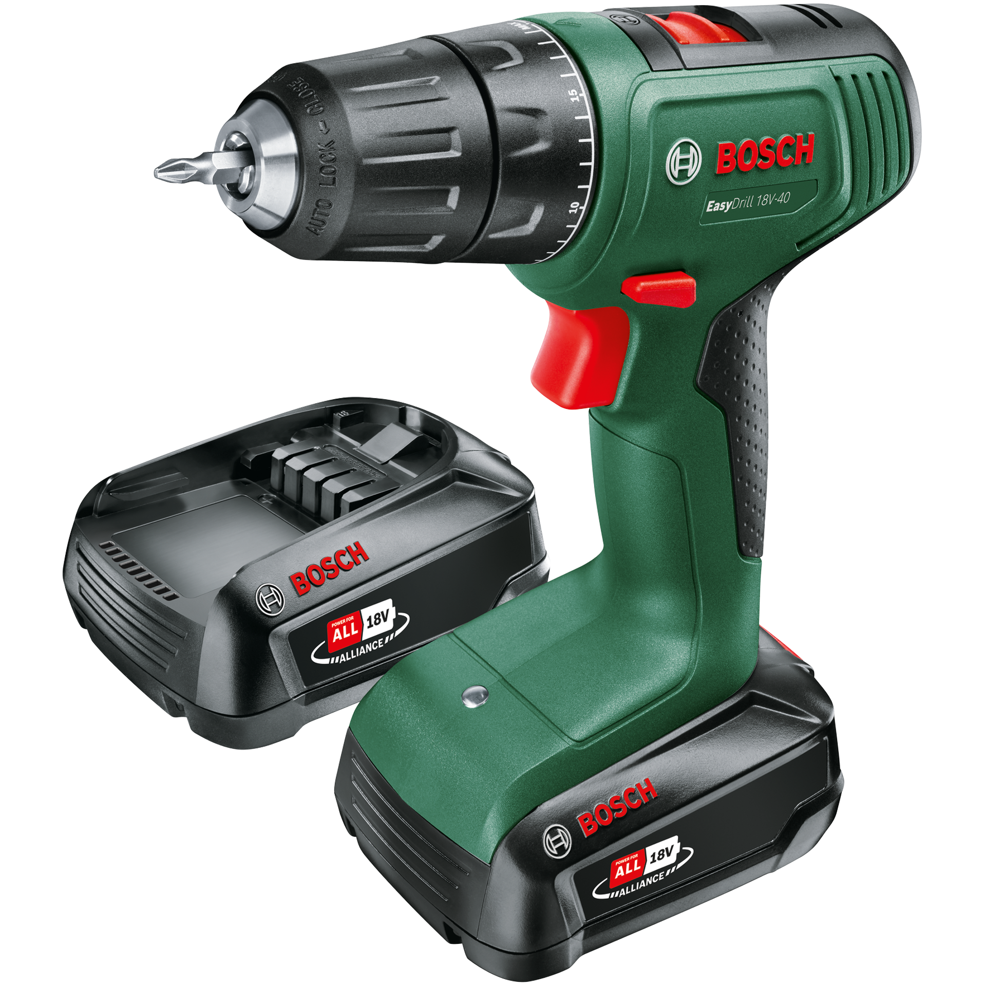 Skruvdragare EasyDrill 18V-40 2x1,5Ah