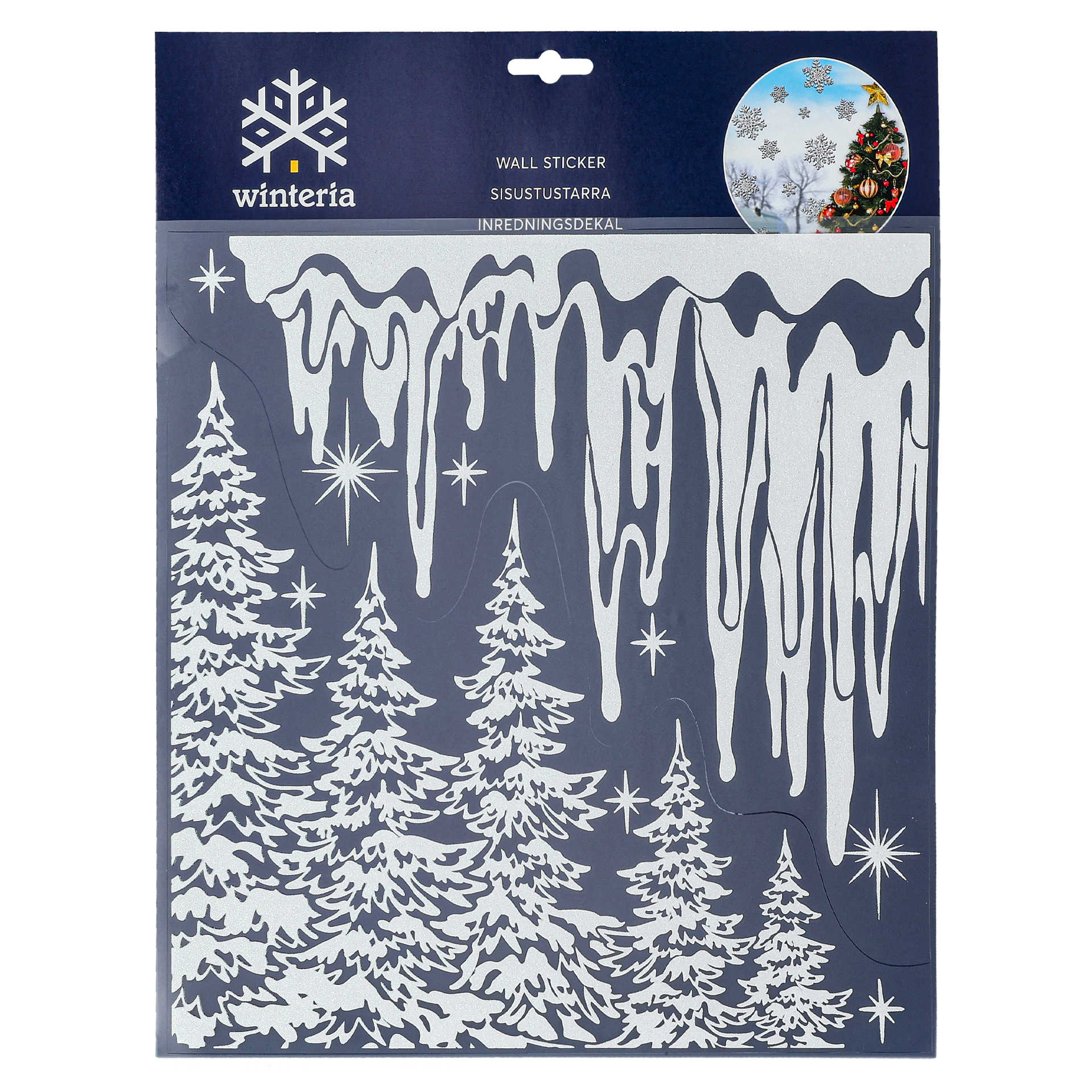 Fönsterdekor, granar