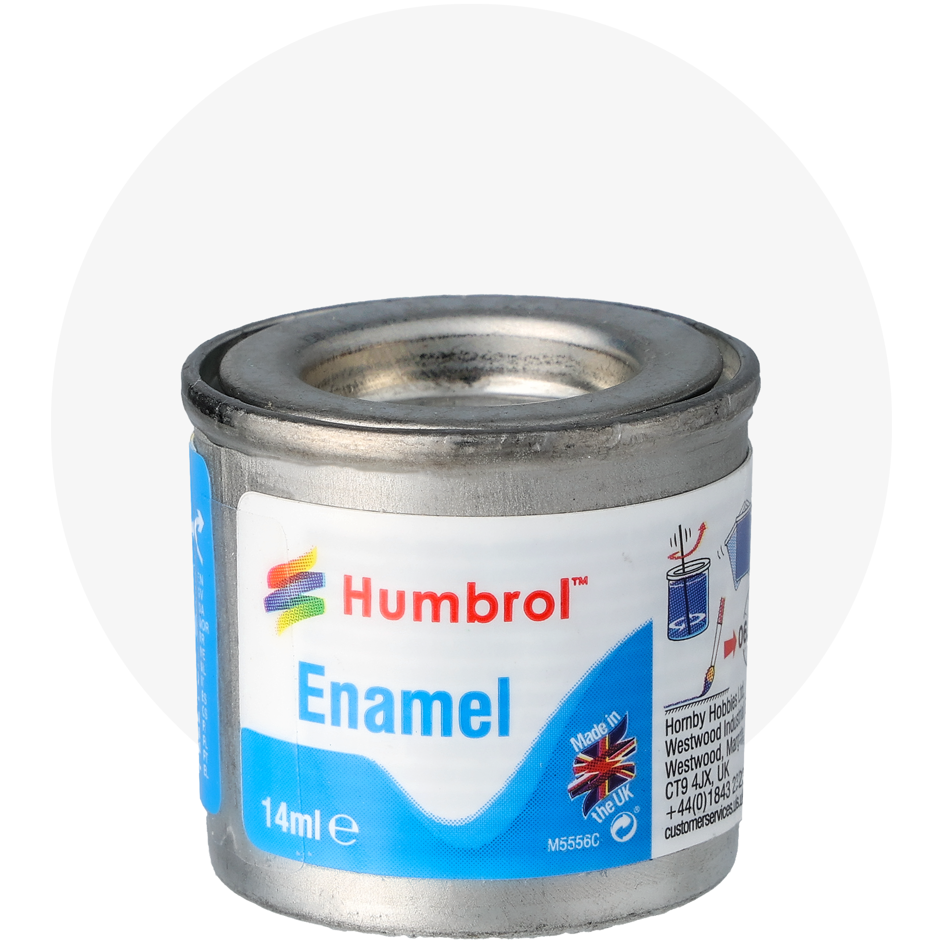 Humbrol, White matt No 34