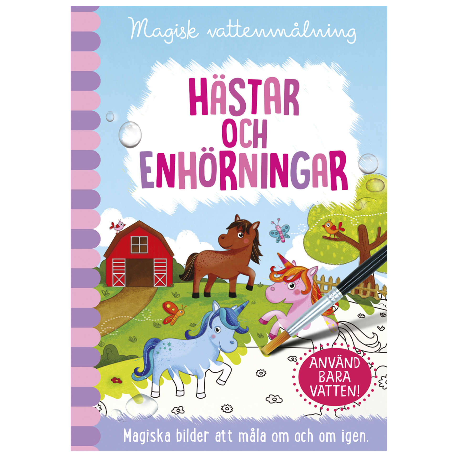 Magisk vattenmålning Häst