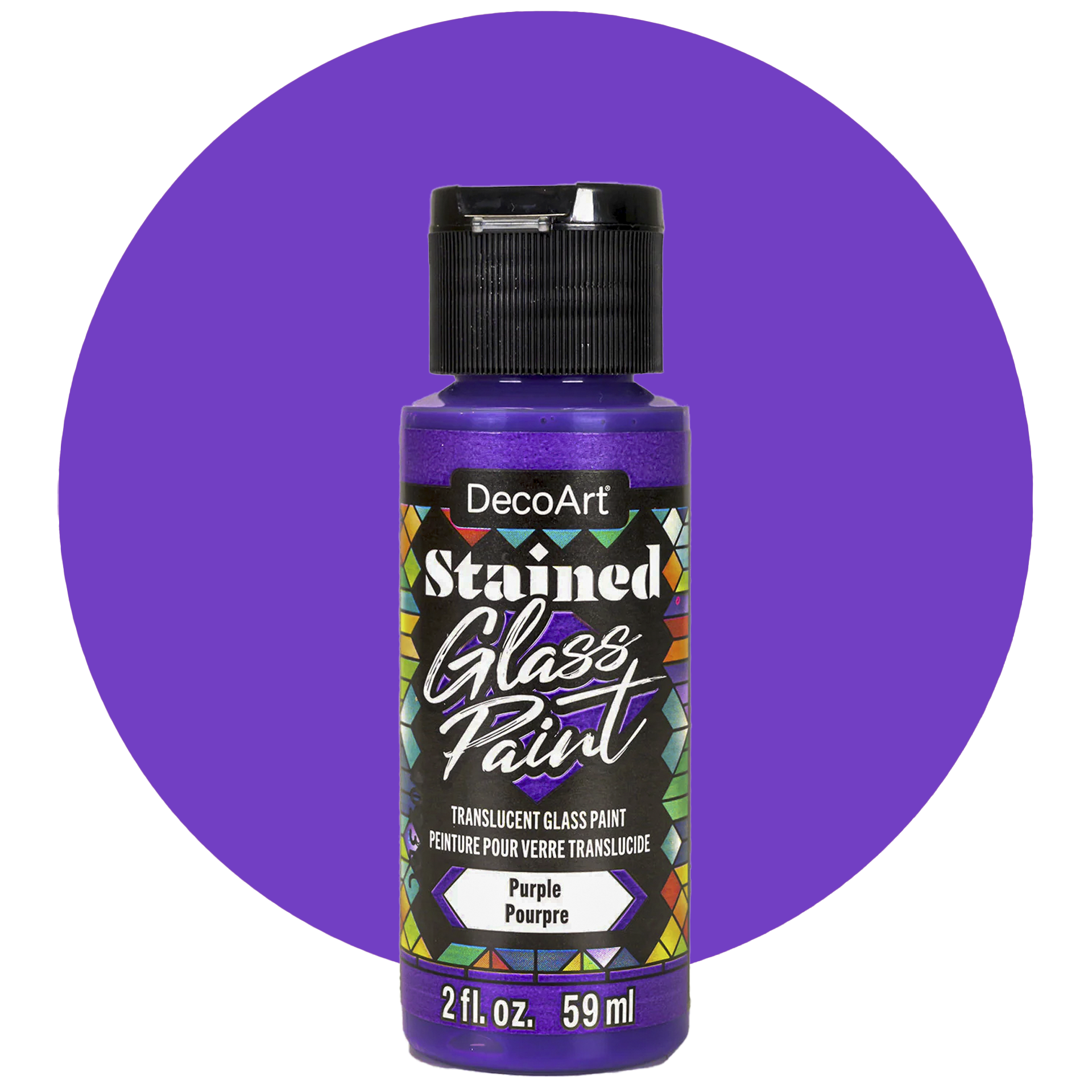 Deco Art Stained glass paint, Purple