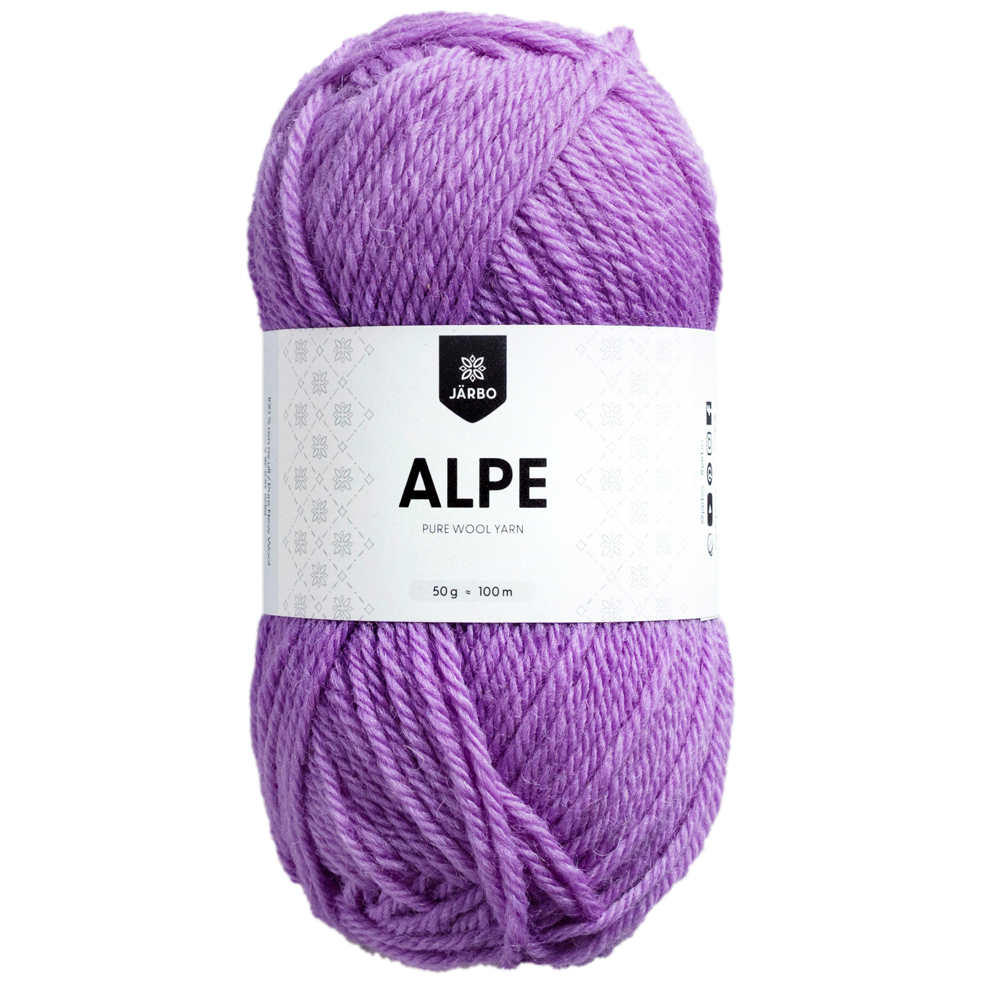 Järbo Alpe villalanka, liila