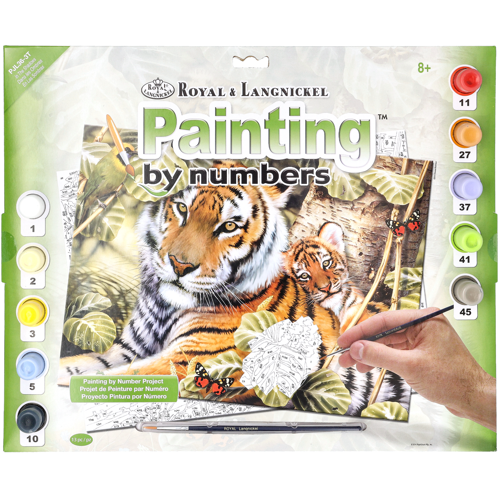 Royal Langnickel Painting by numbers large, tiger