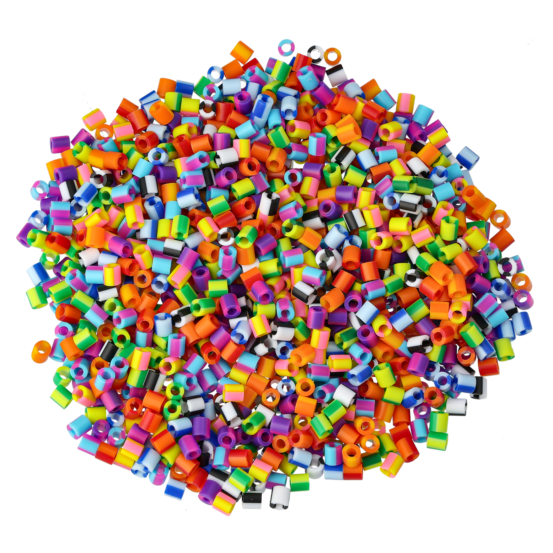 Nabbi rørperler 5000 stk, stribet