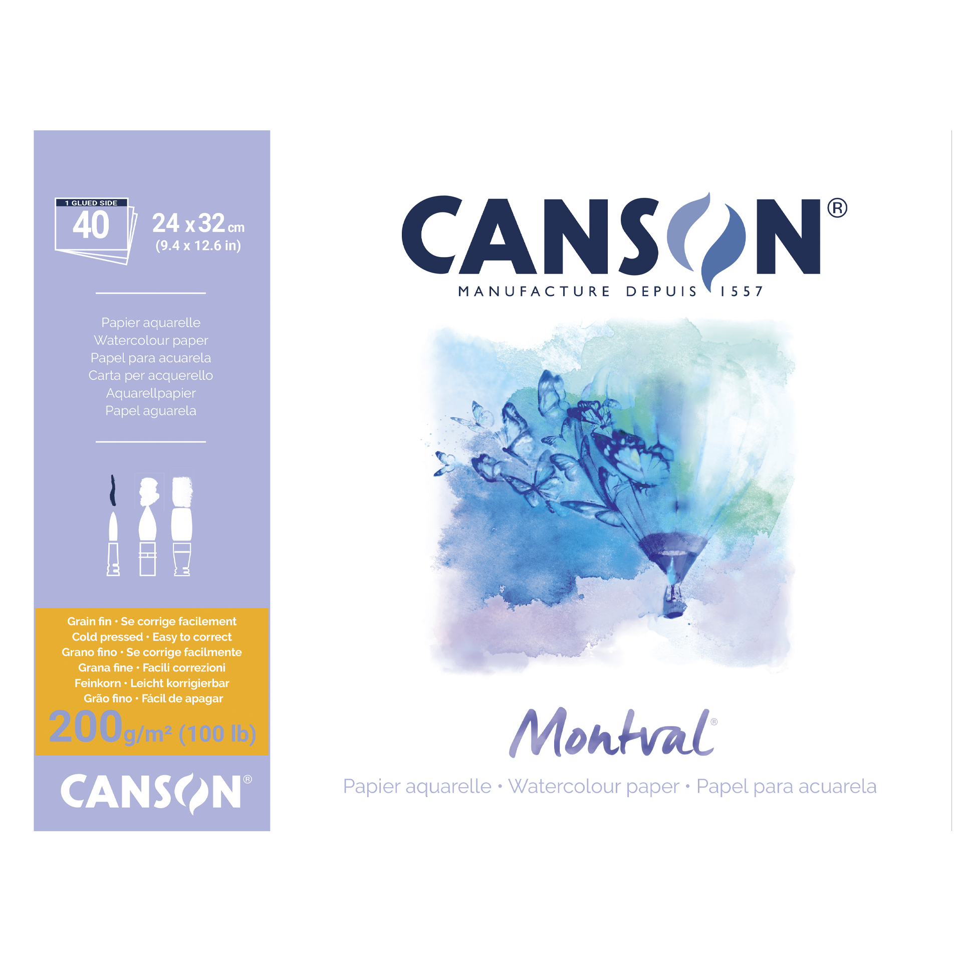 Canson Akvarelblok Montval, 240x320 mm