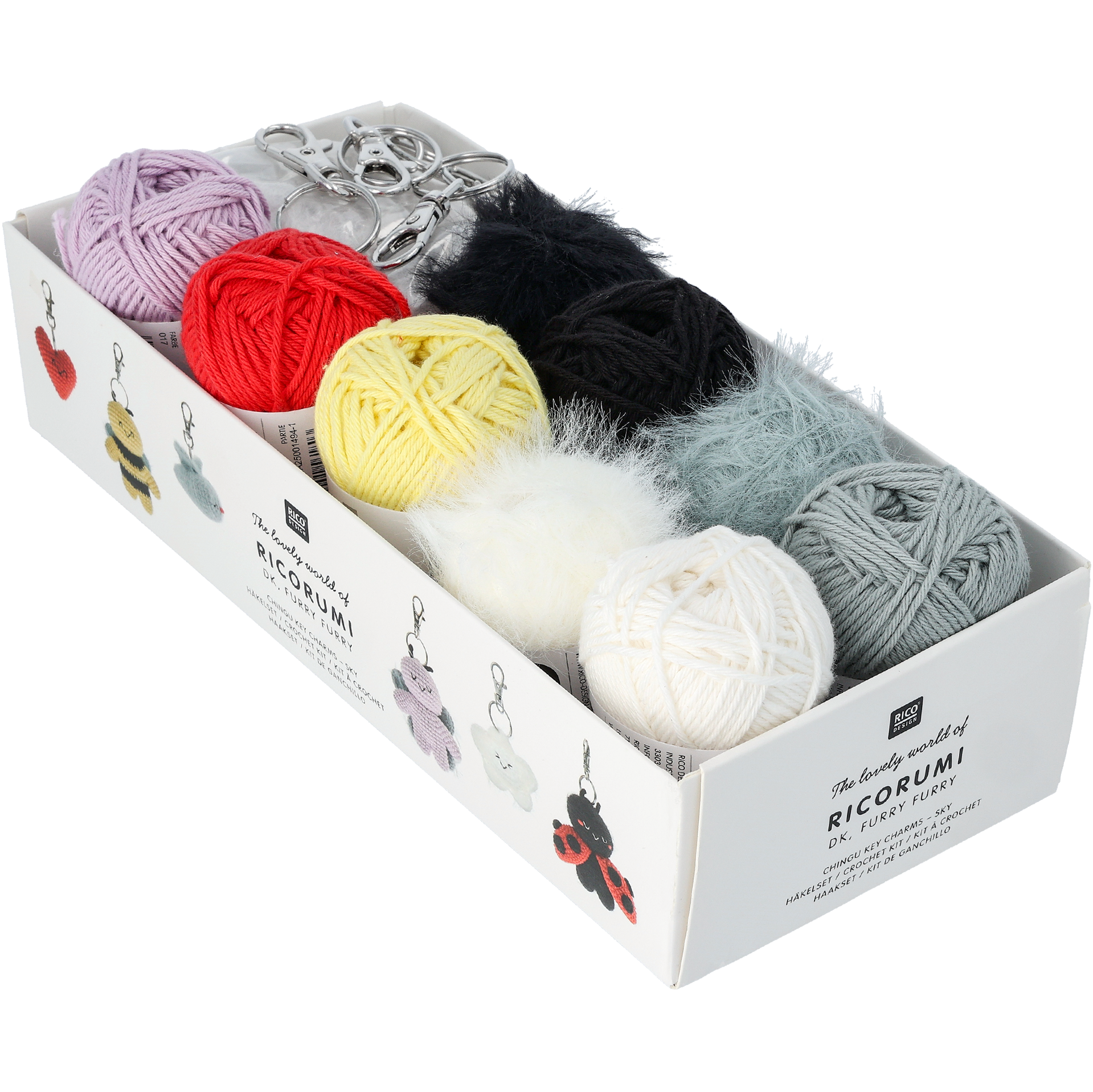 Ricorumi set dk, Furry Furry Chingu key charms sky