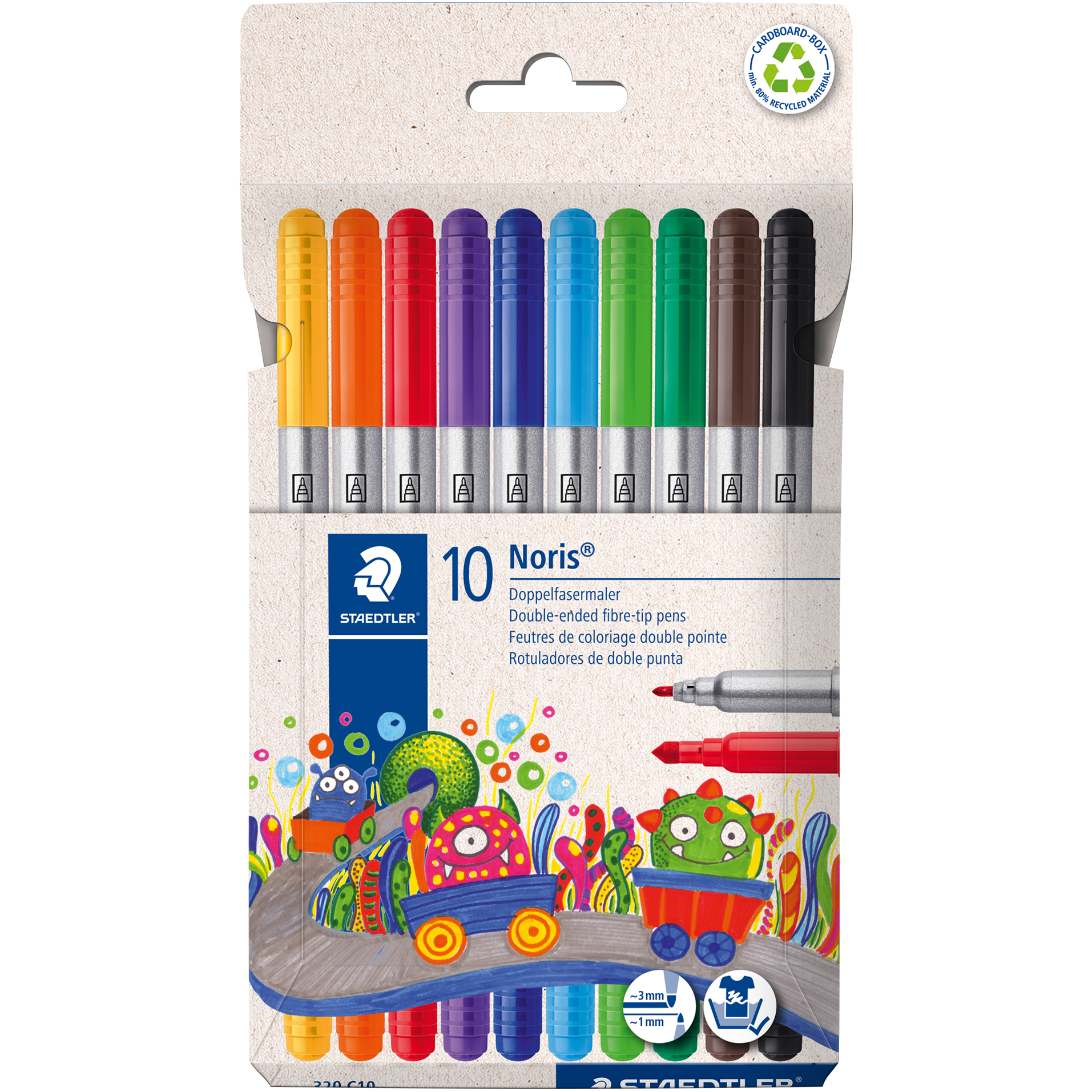 Kuitukärikikynät Noris double-ended, 10 kpl