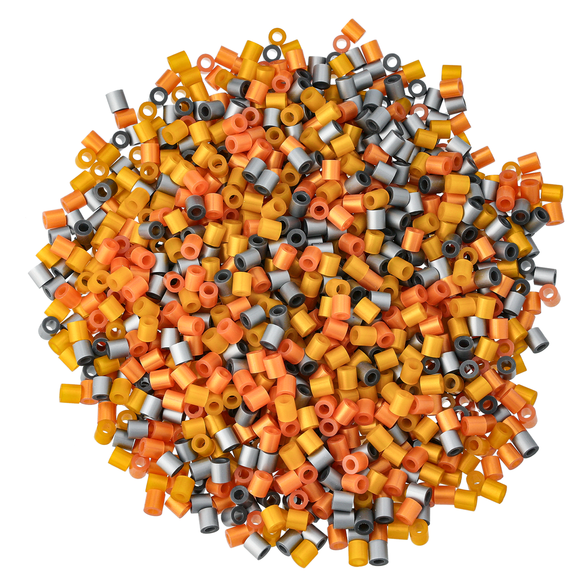 Nabbi rørperler 5000 stk, Guld/Sølv/Bronze