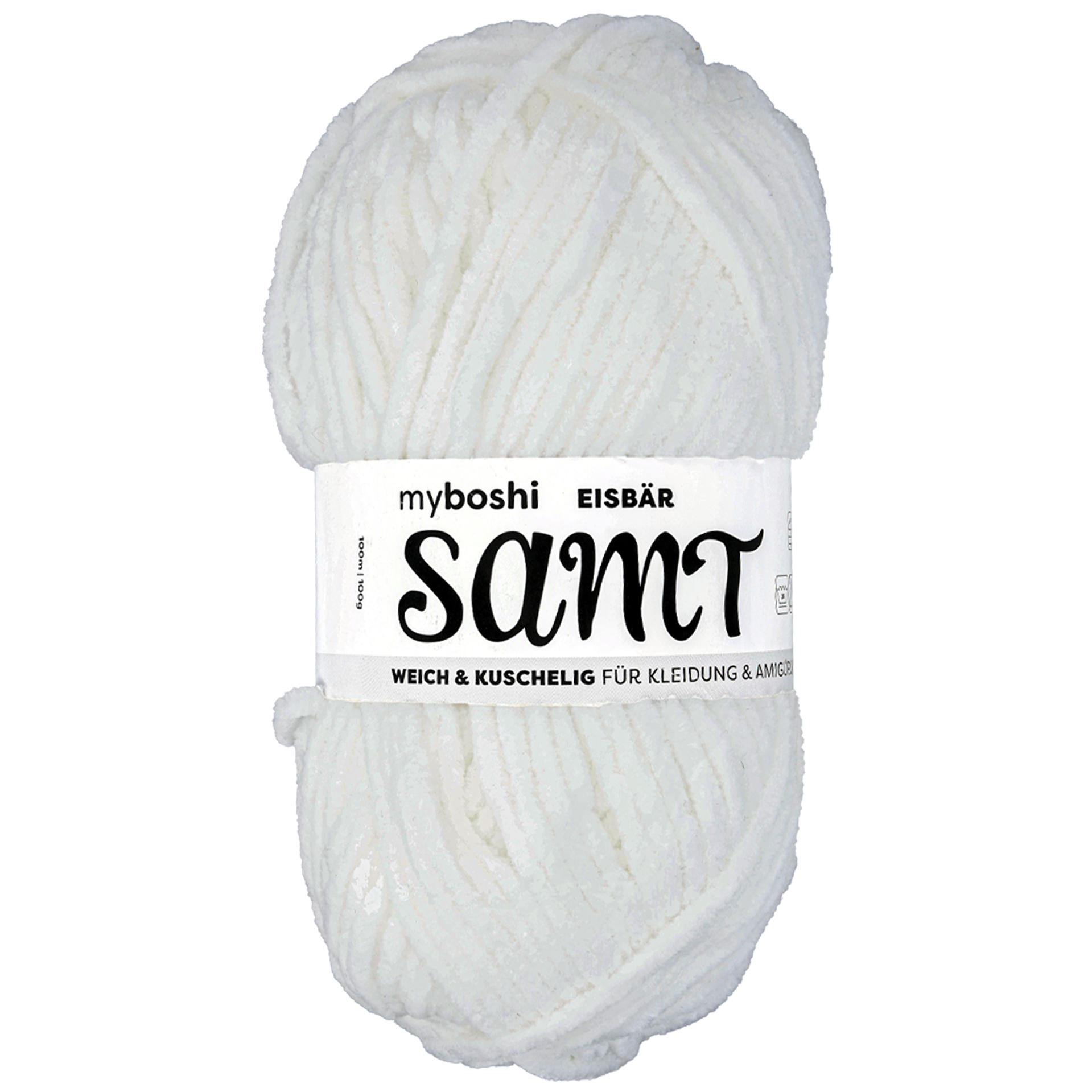 SAMT fløjlsgarn, hvid