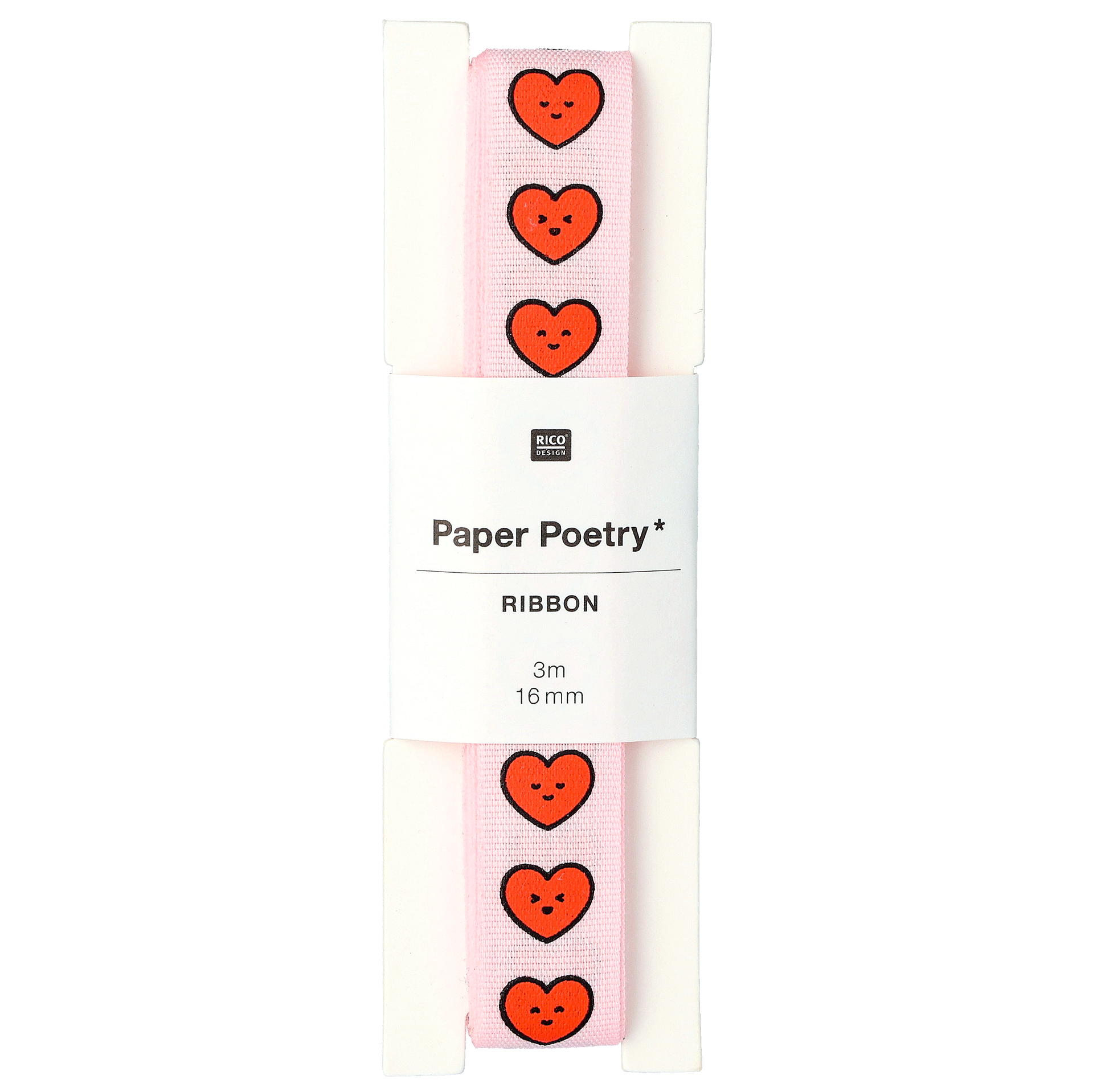 Polyesterband Hjärta, Smalt