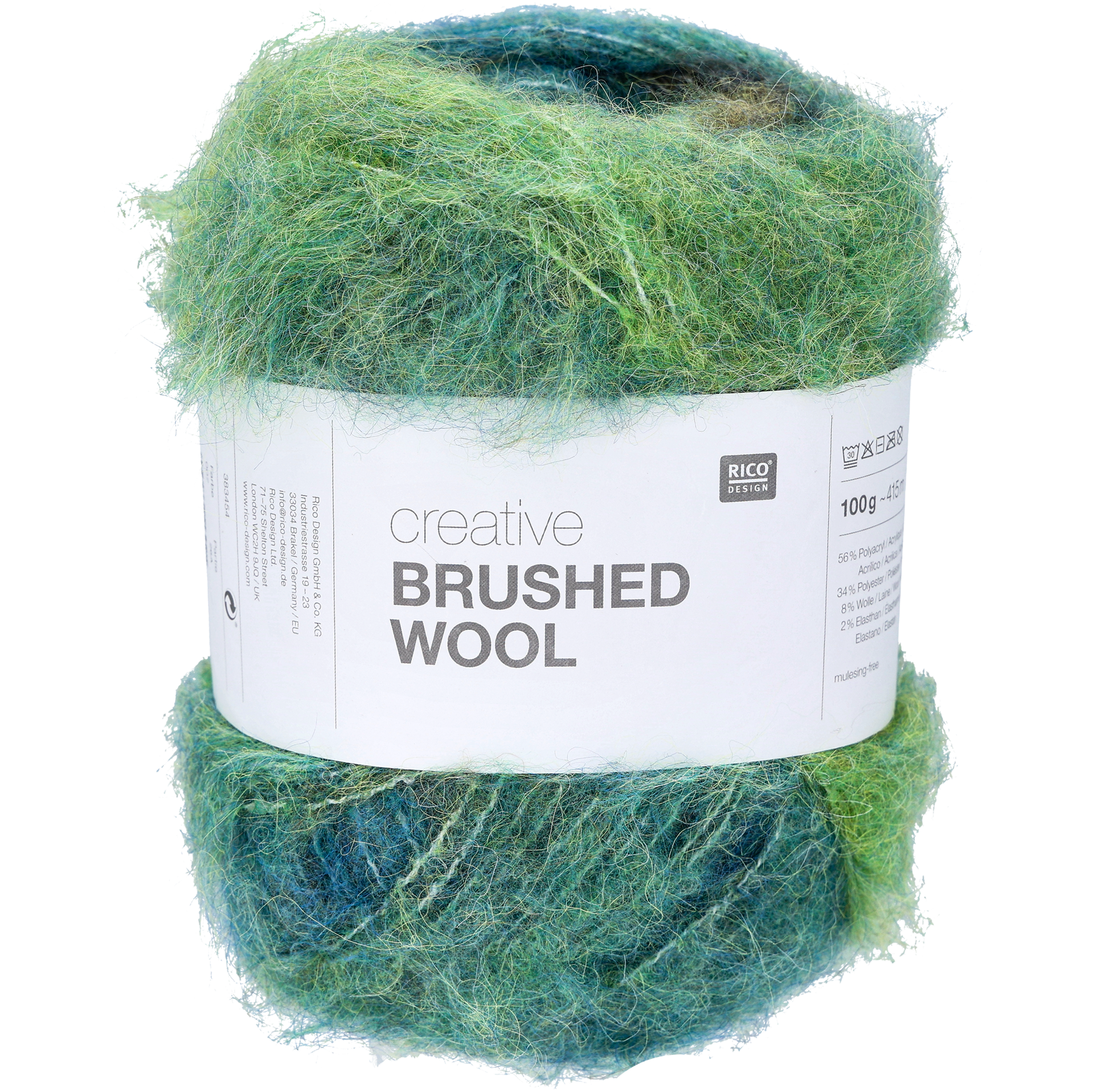 Creative brushed wool, Seas