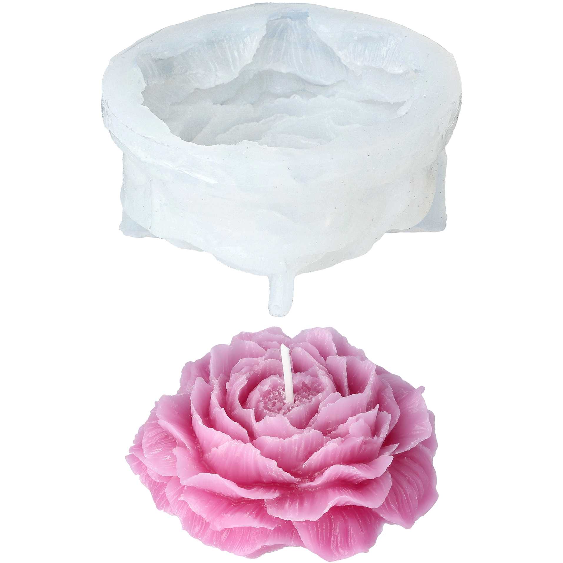 Silikonimuotti Kukka, pioni