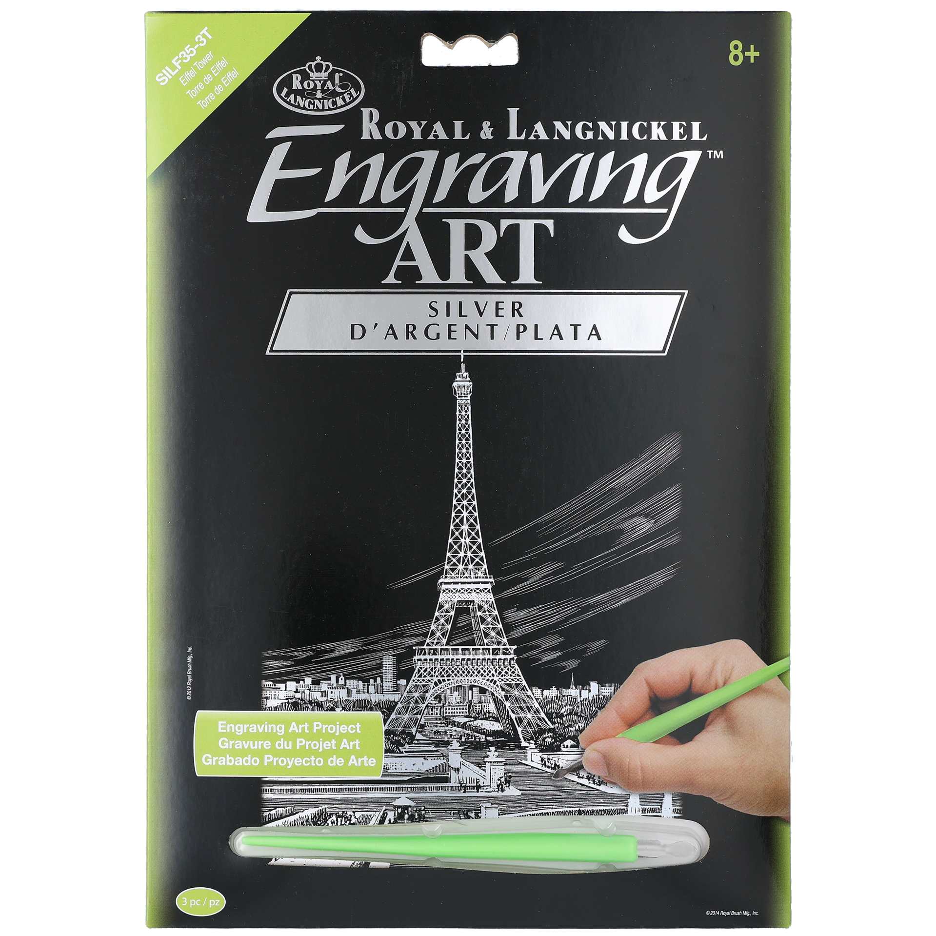 Skrabekunst i sølv, Eiffel Tower