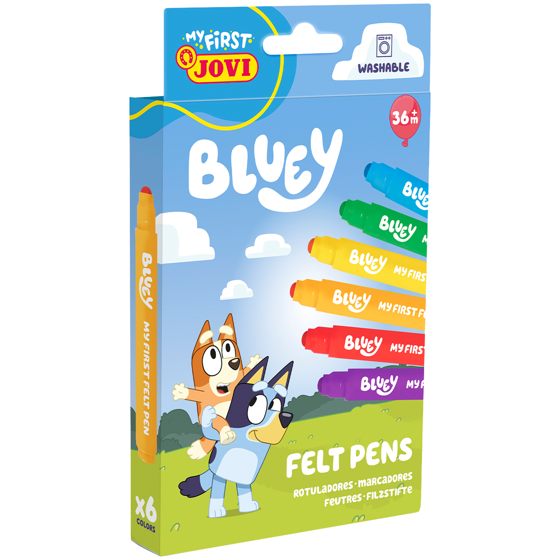 Bluey my first felt pens