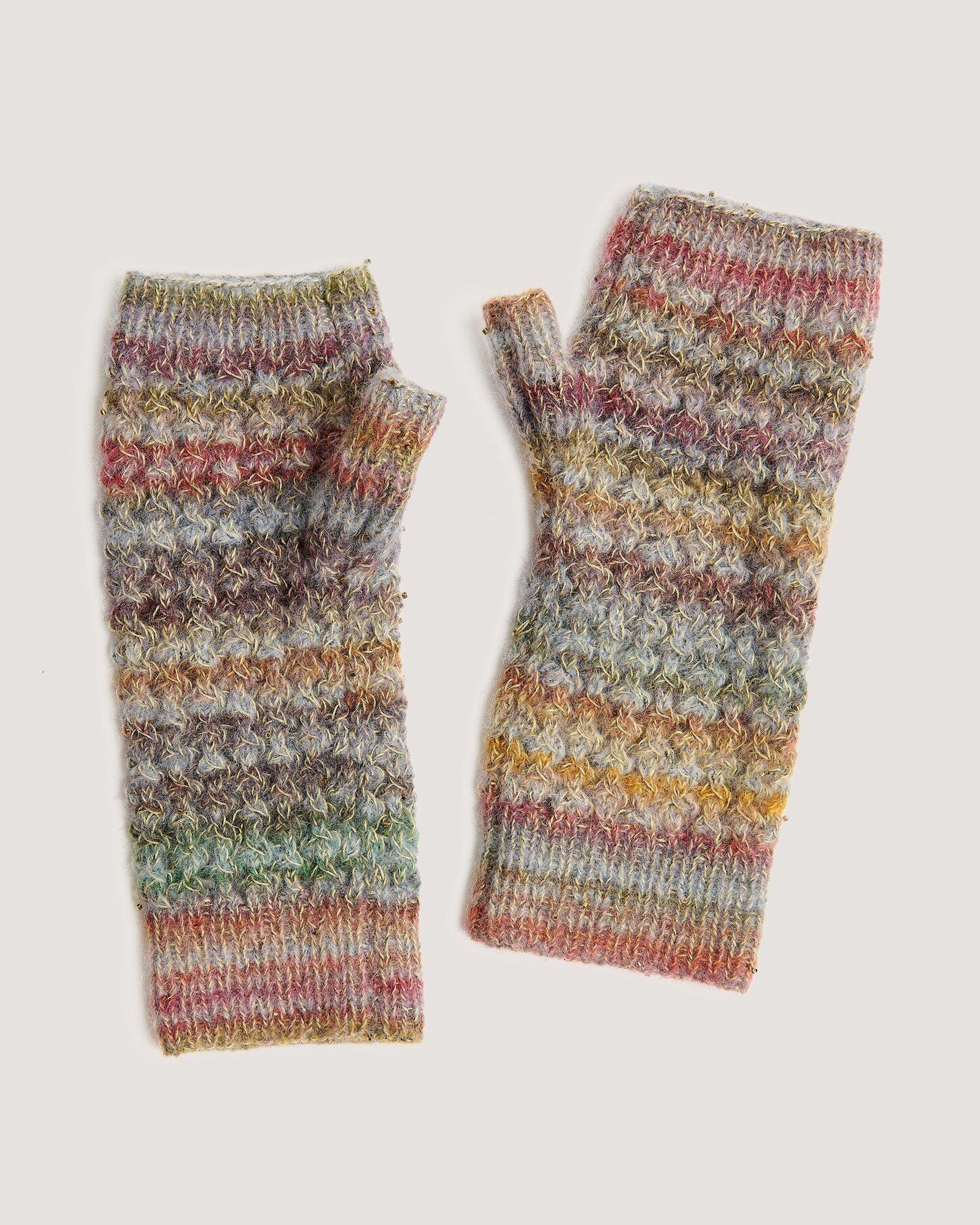 Fashion wool alpaca landscape, Ethno shades