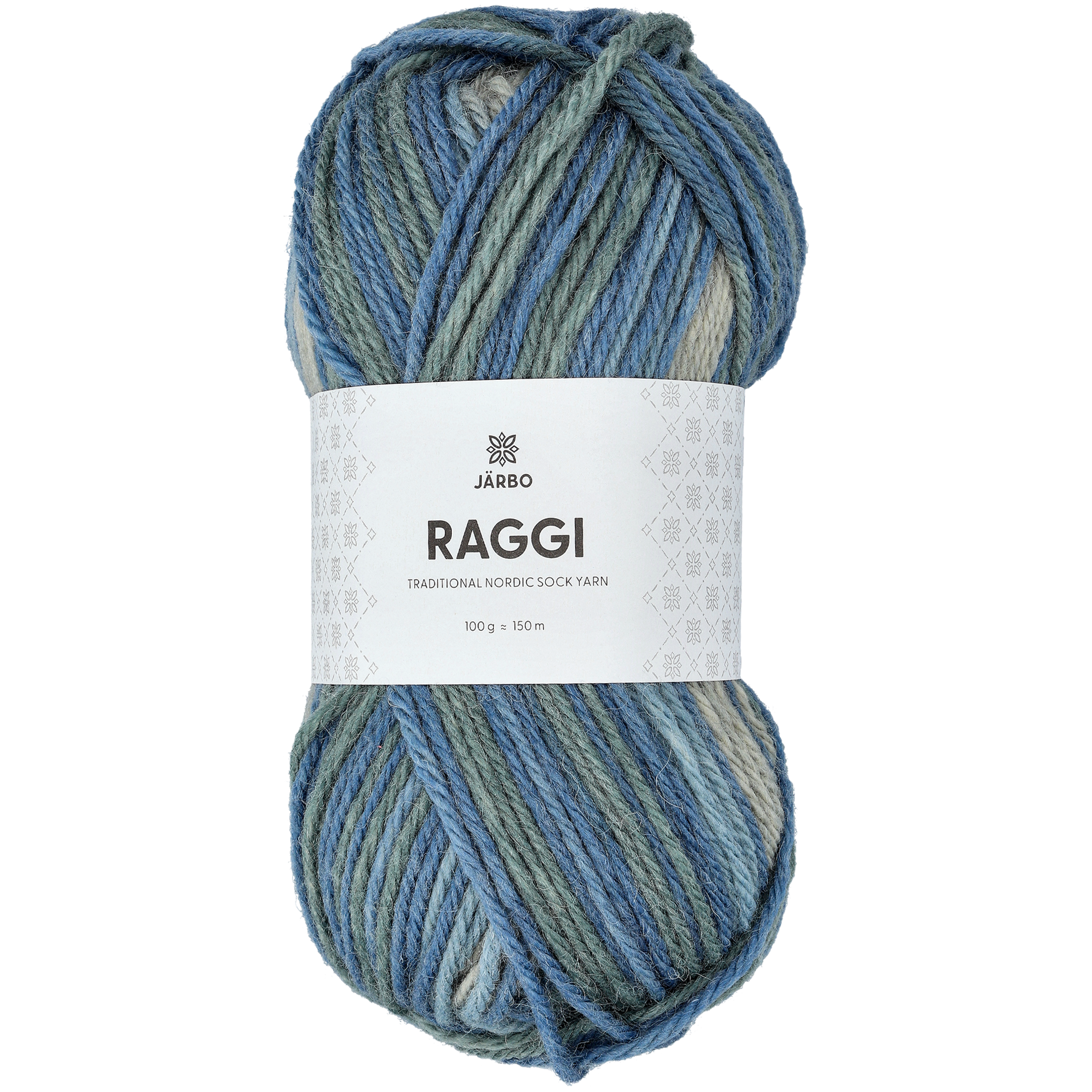 Järbo Raggi, sockgarn, sea glass