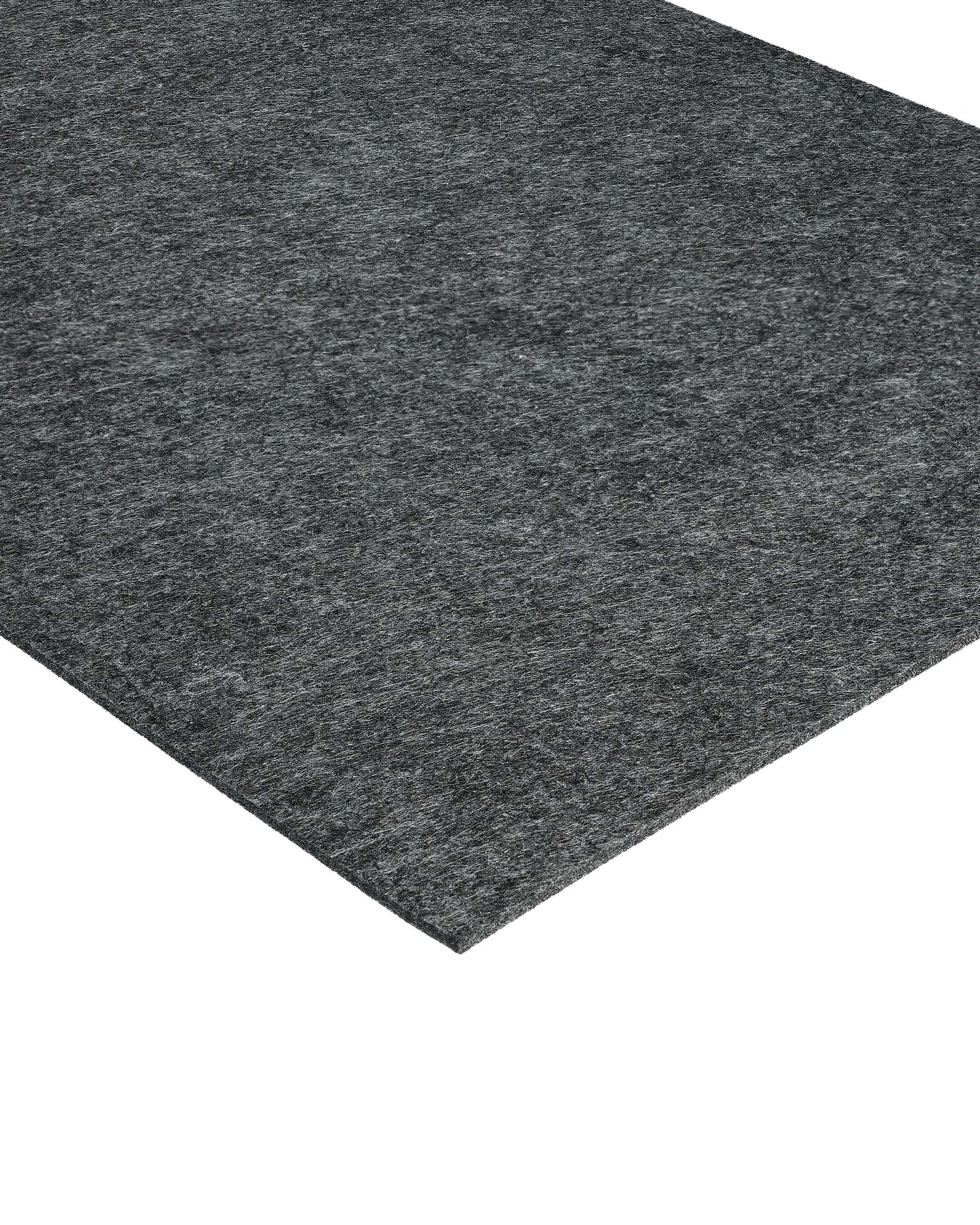 Filtstykke tykt, grå