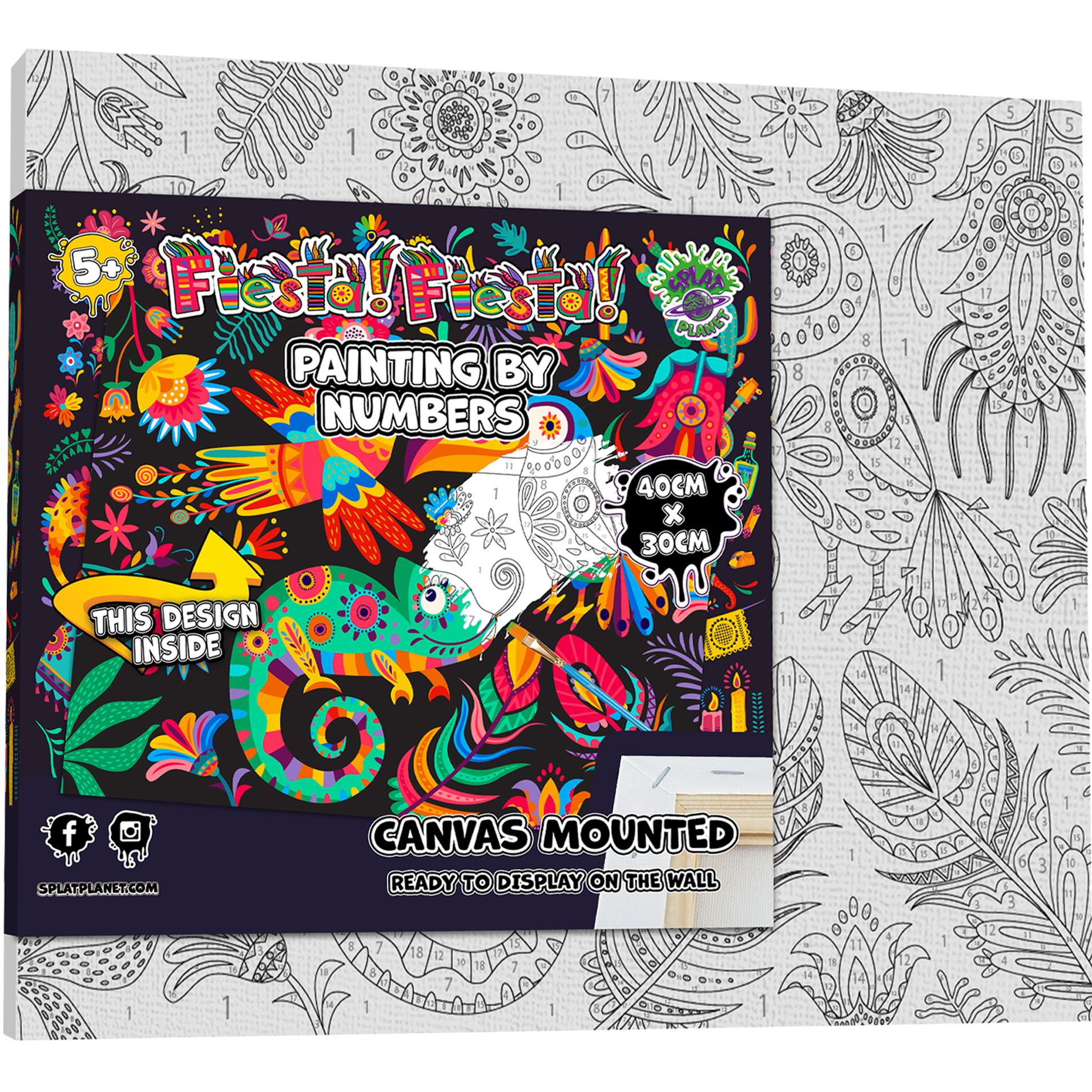 Paint by Numbers 30 x 40, Fiesta Fiesta