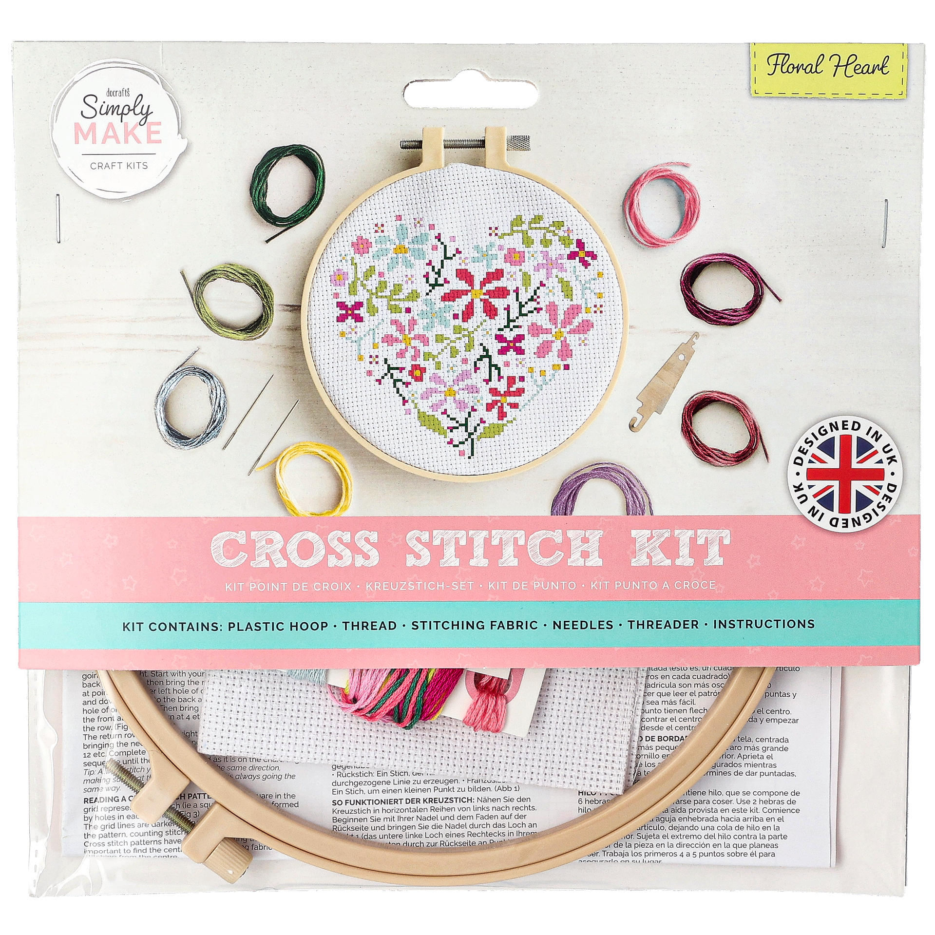 Korsstingssæt Blomsterhjerte