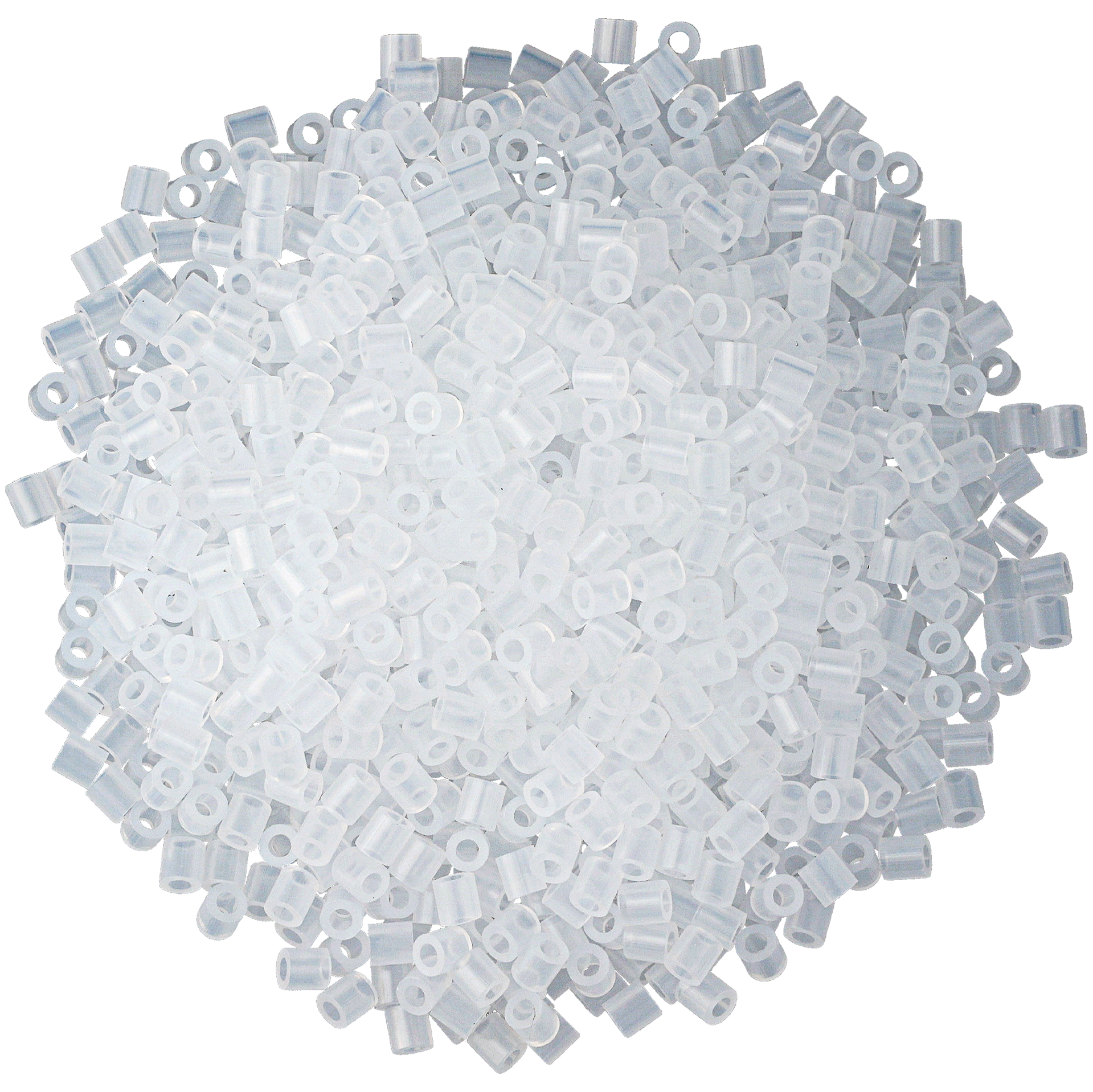 Nabbi rørperler, klar transparent