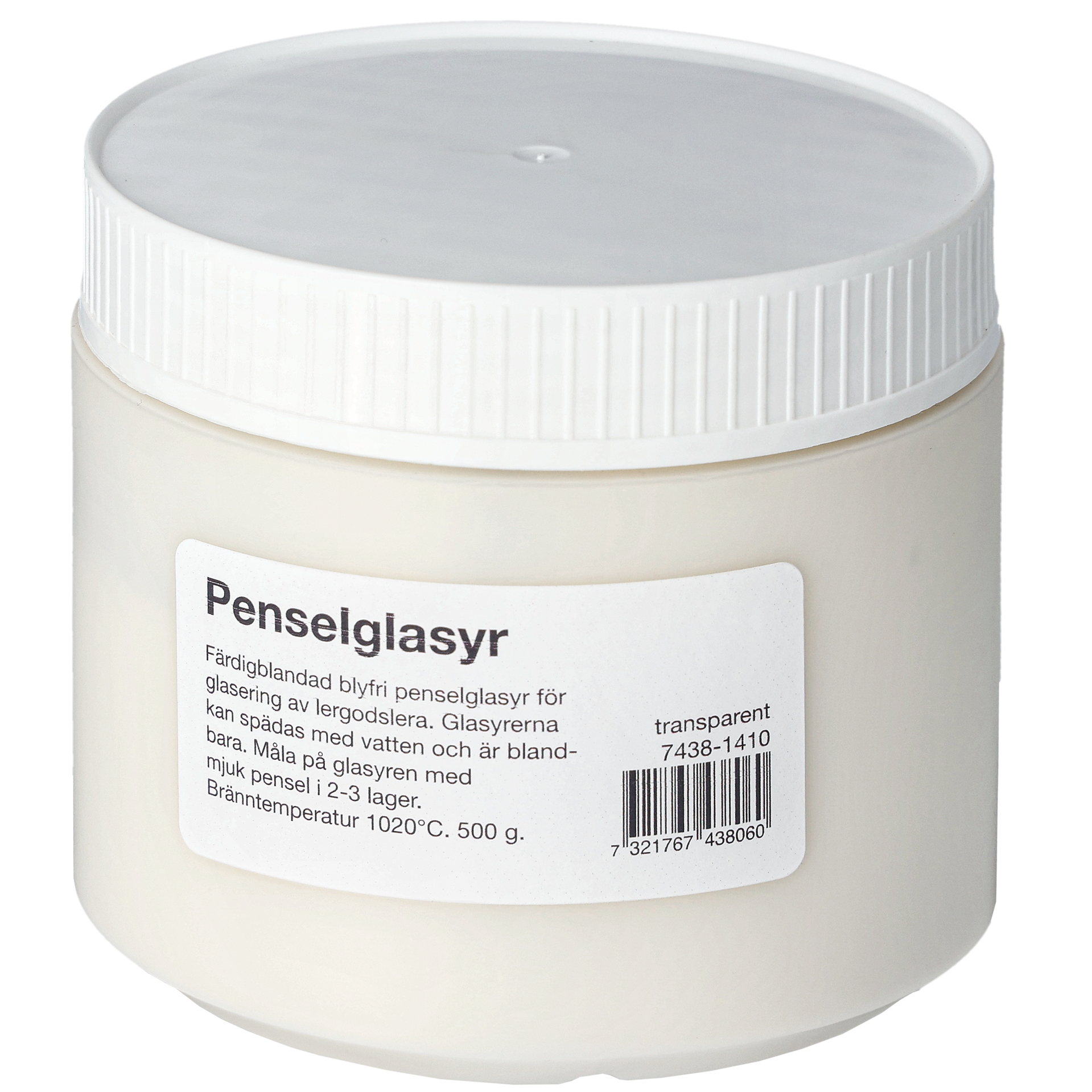 Penselglasur, transparent