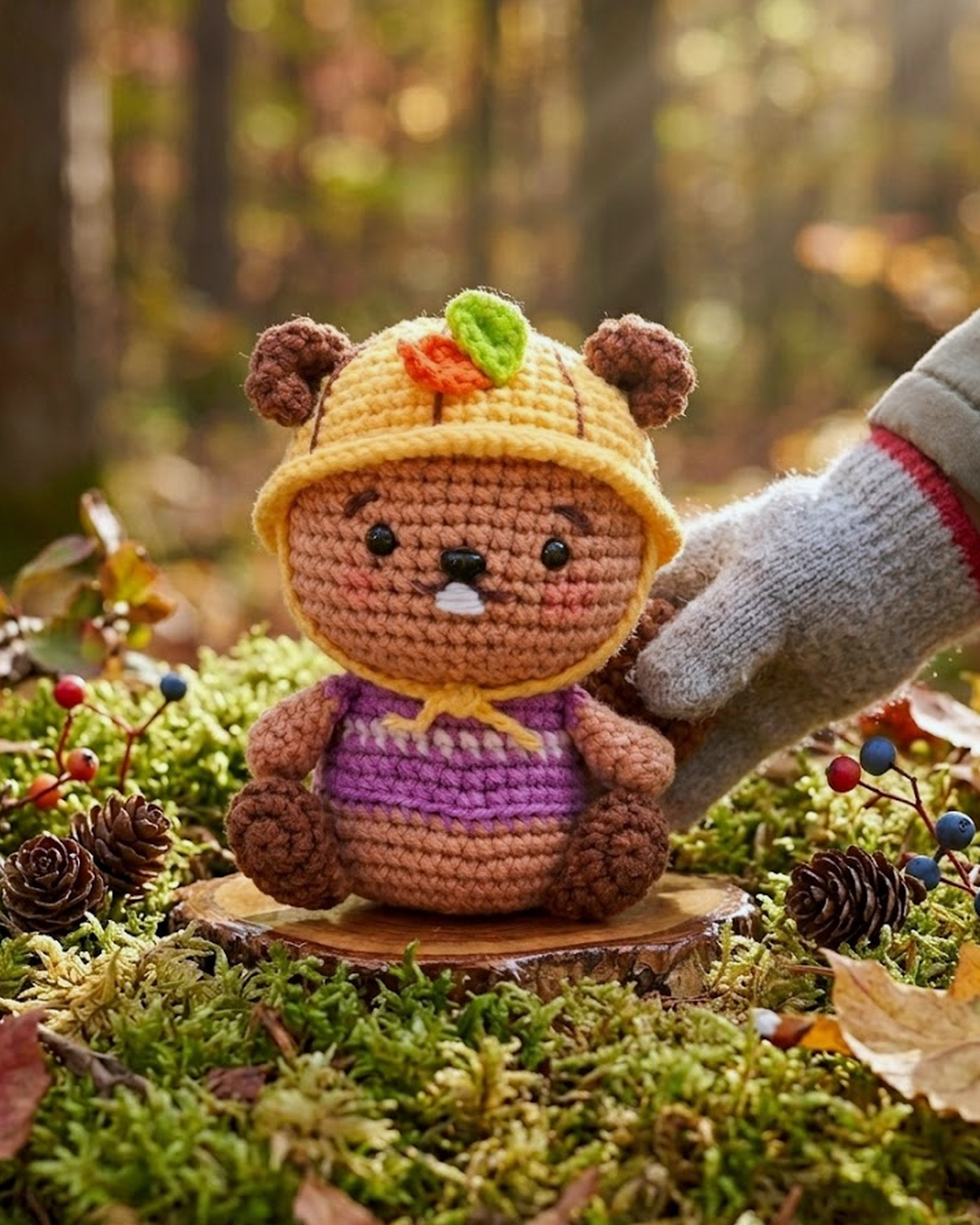 Virkkit Amigurumi, Bäver