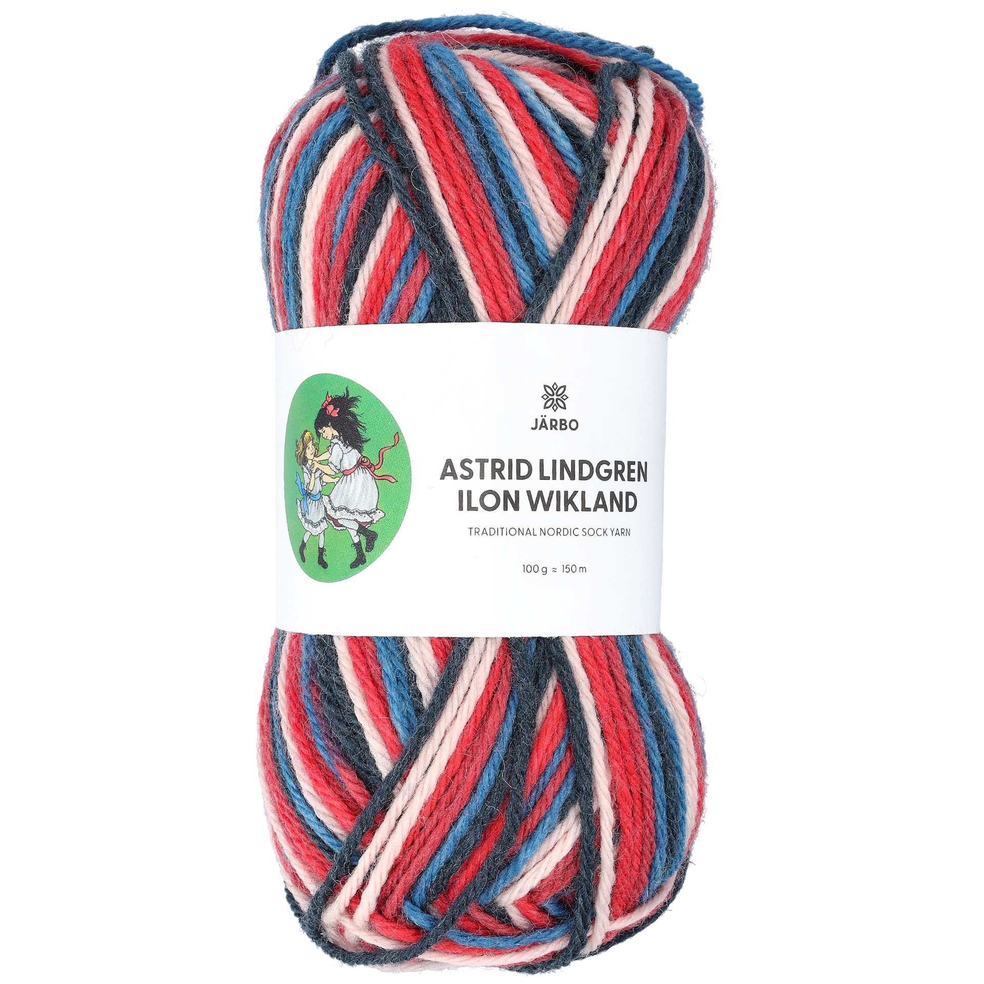 Astrid Lindgren garn print, Jul på Junibacken