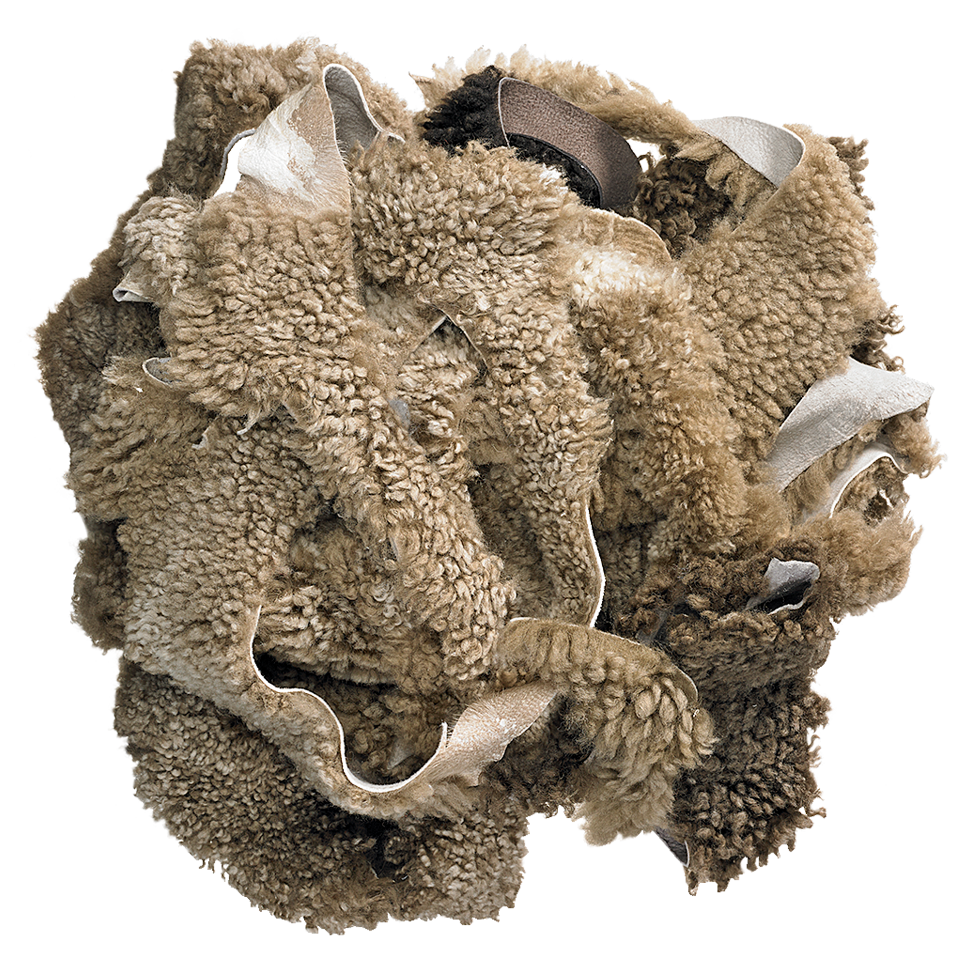 Fåreskindsrester, brun