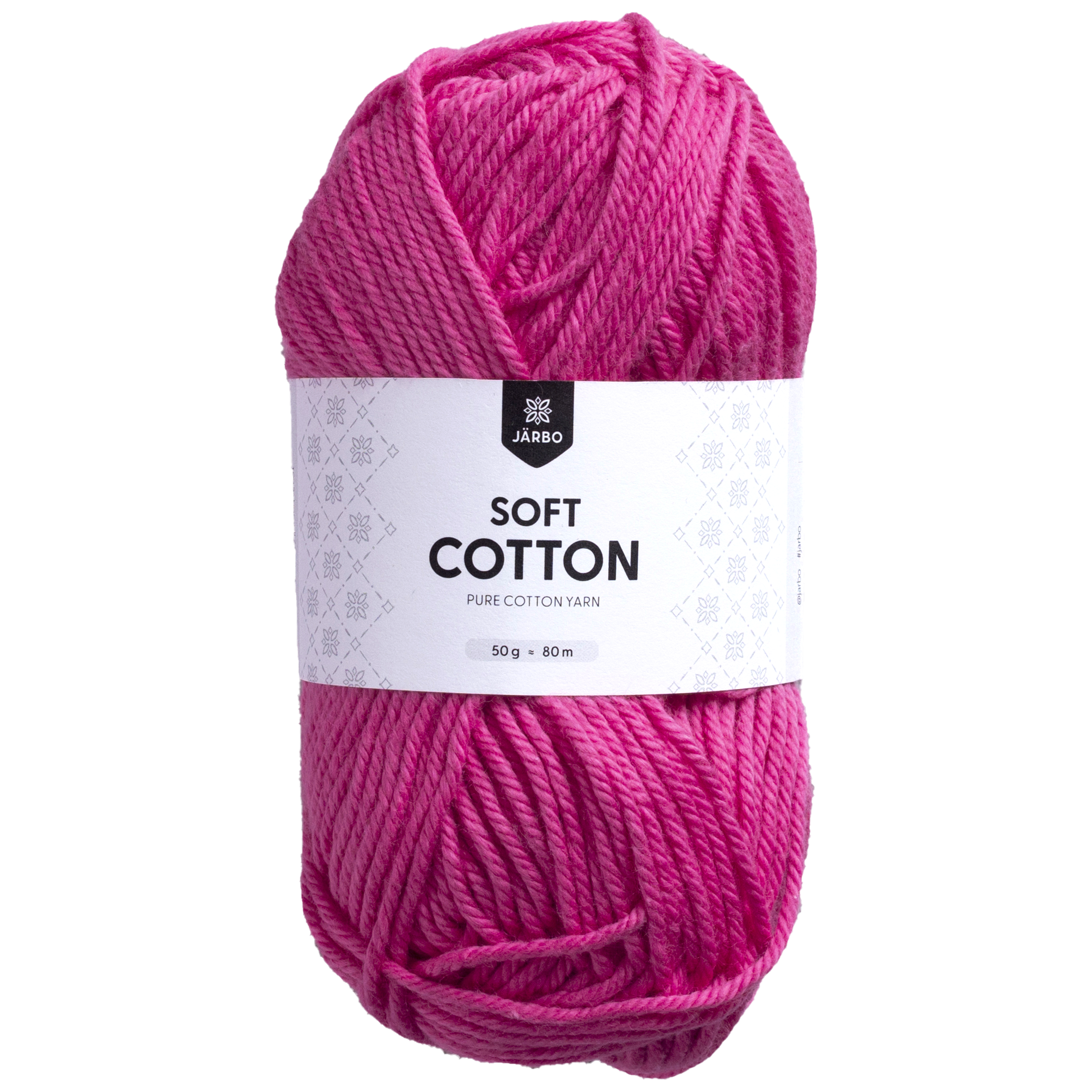 Järbo Soft cotton, bomullsgarn, cerise