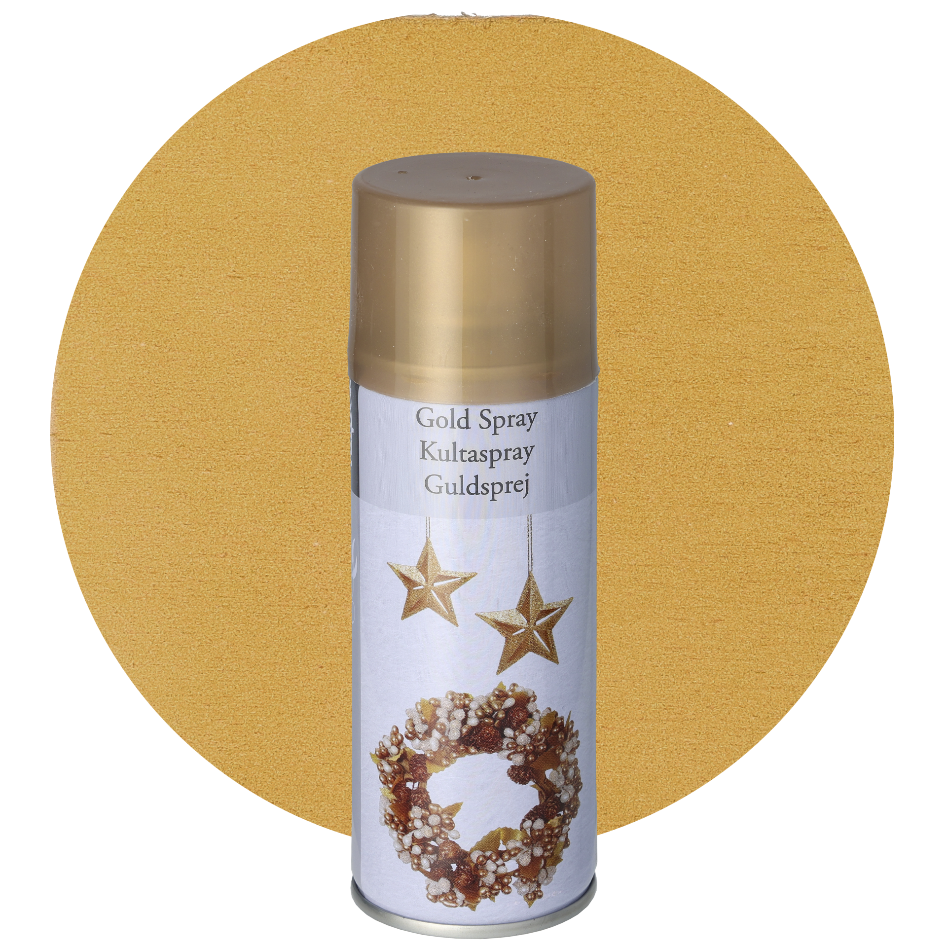 Sprayfärg, guld