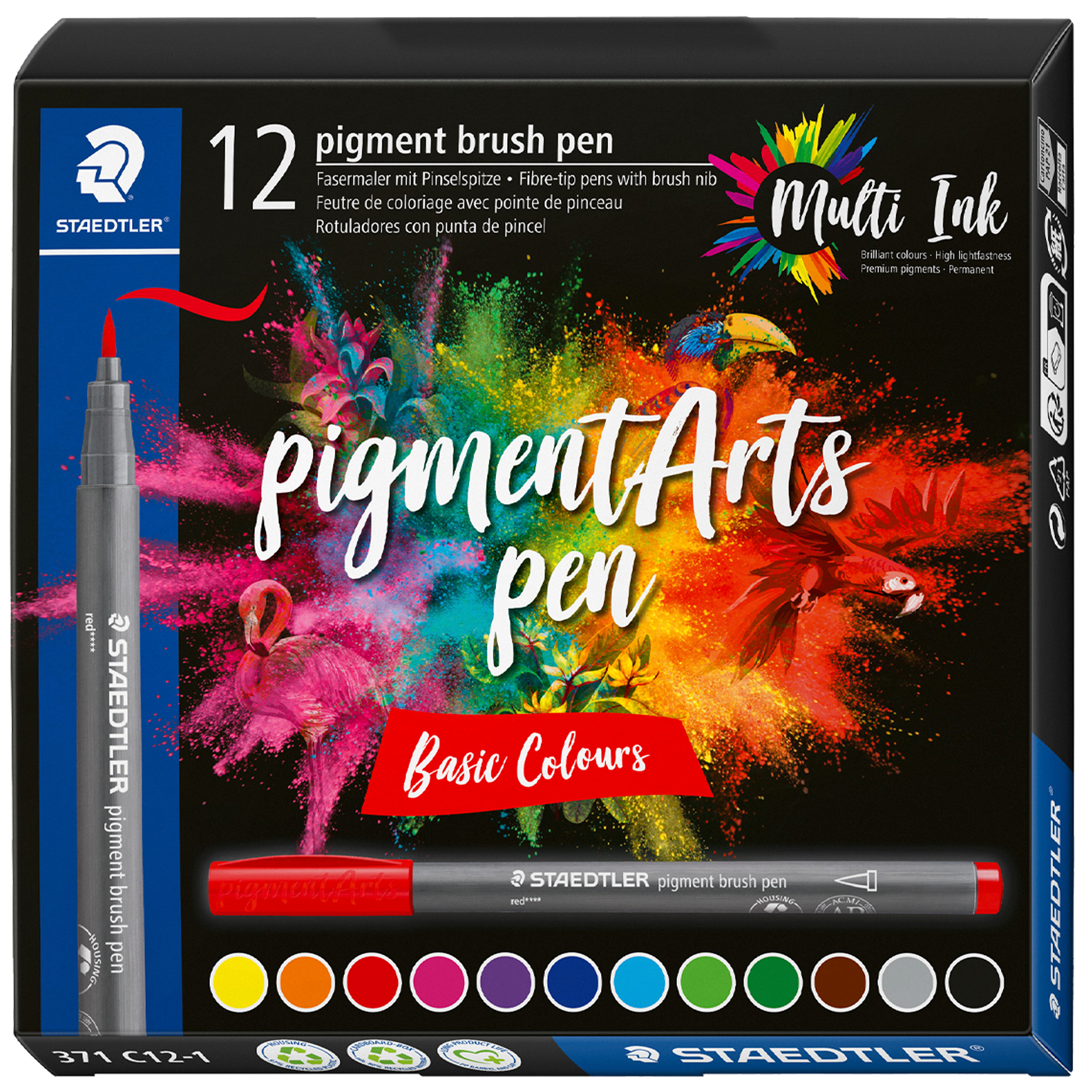 Staedtler Pigment Arts Pen, basfärger