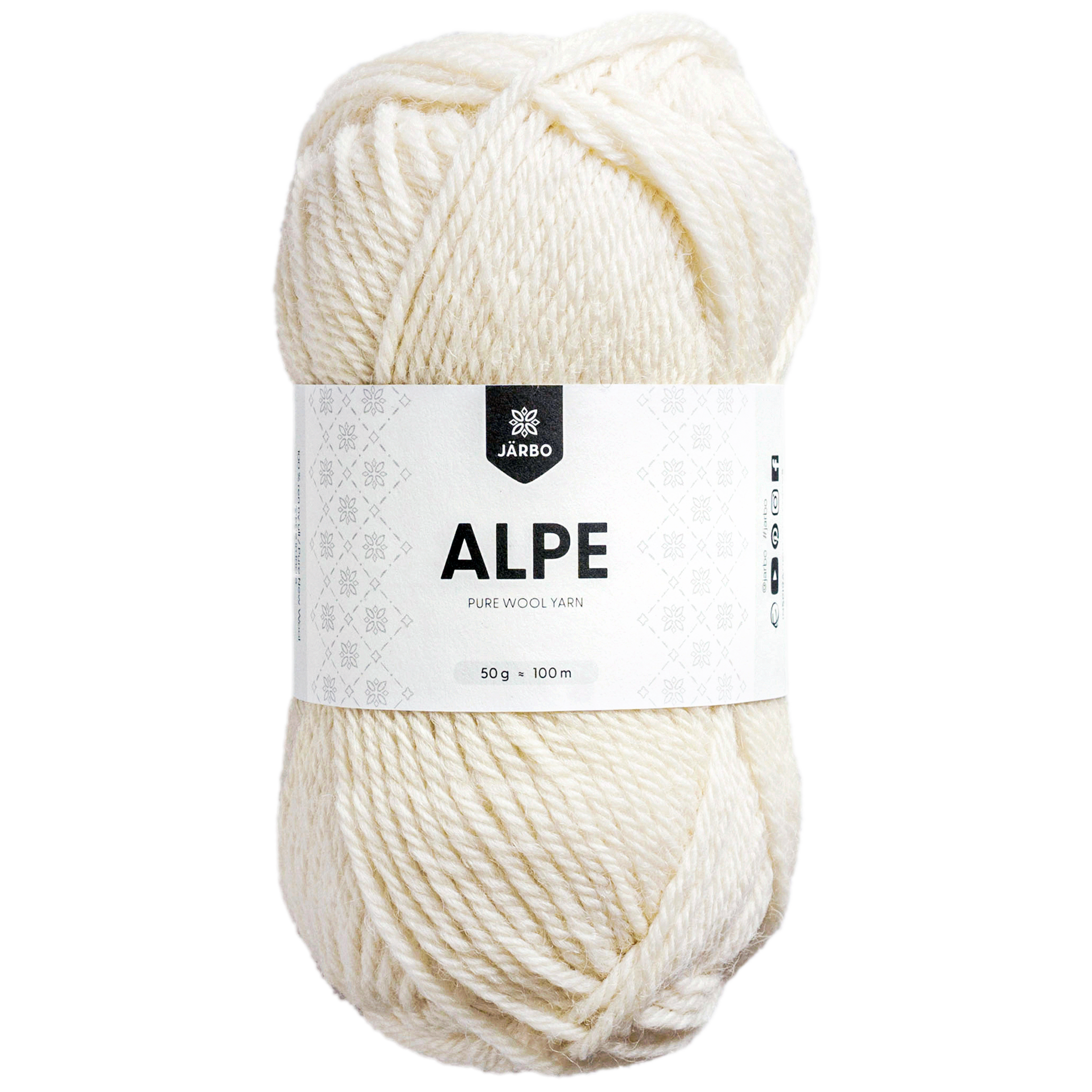 Järbo Alpe ullgarn, vanilj