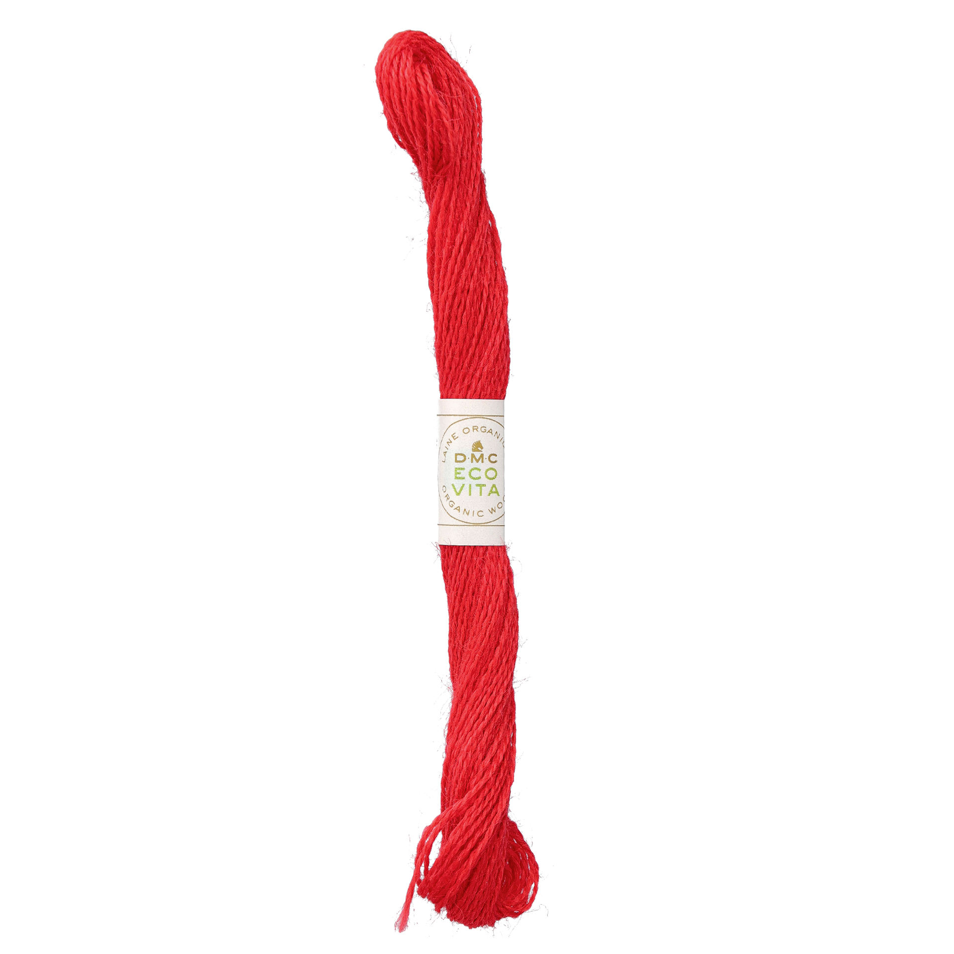 Ullbroderigarn Eco Vita, röd
