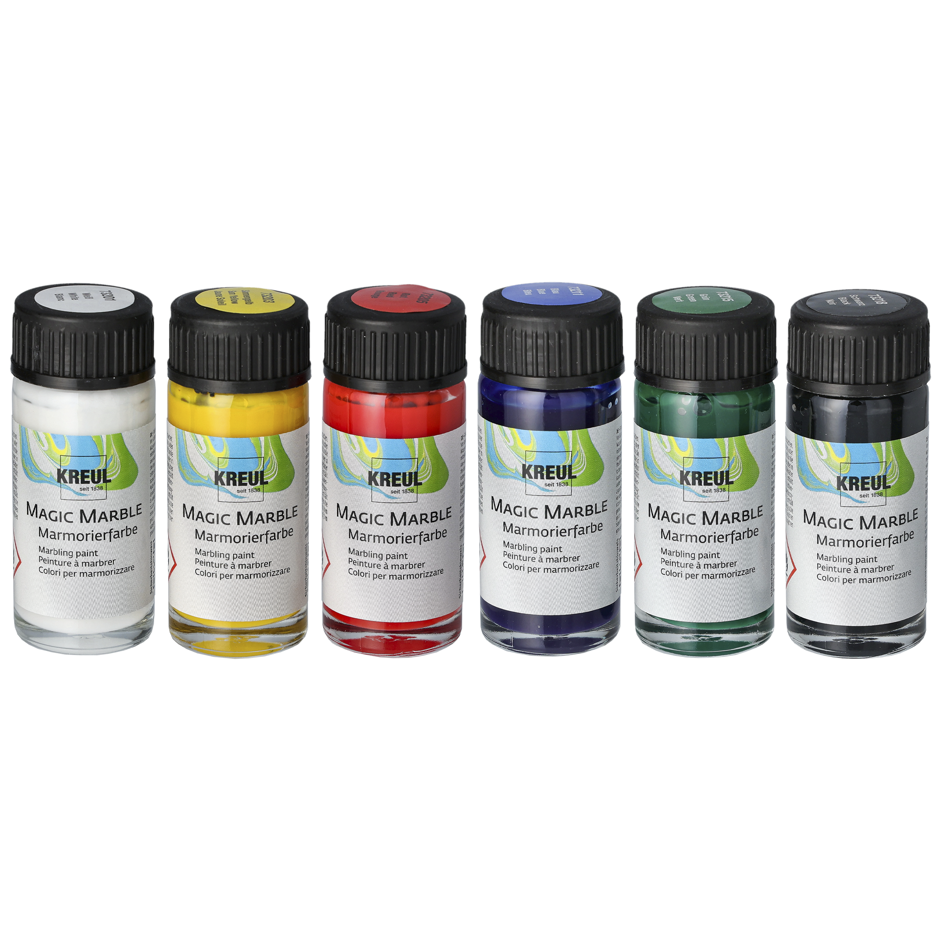 Sæt marmoreringsfarve, basisfarver