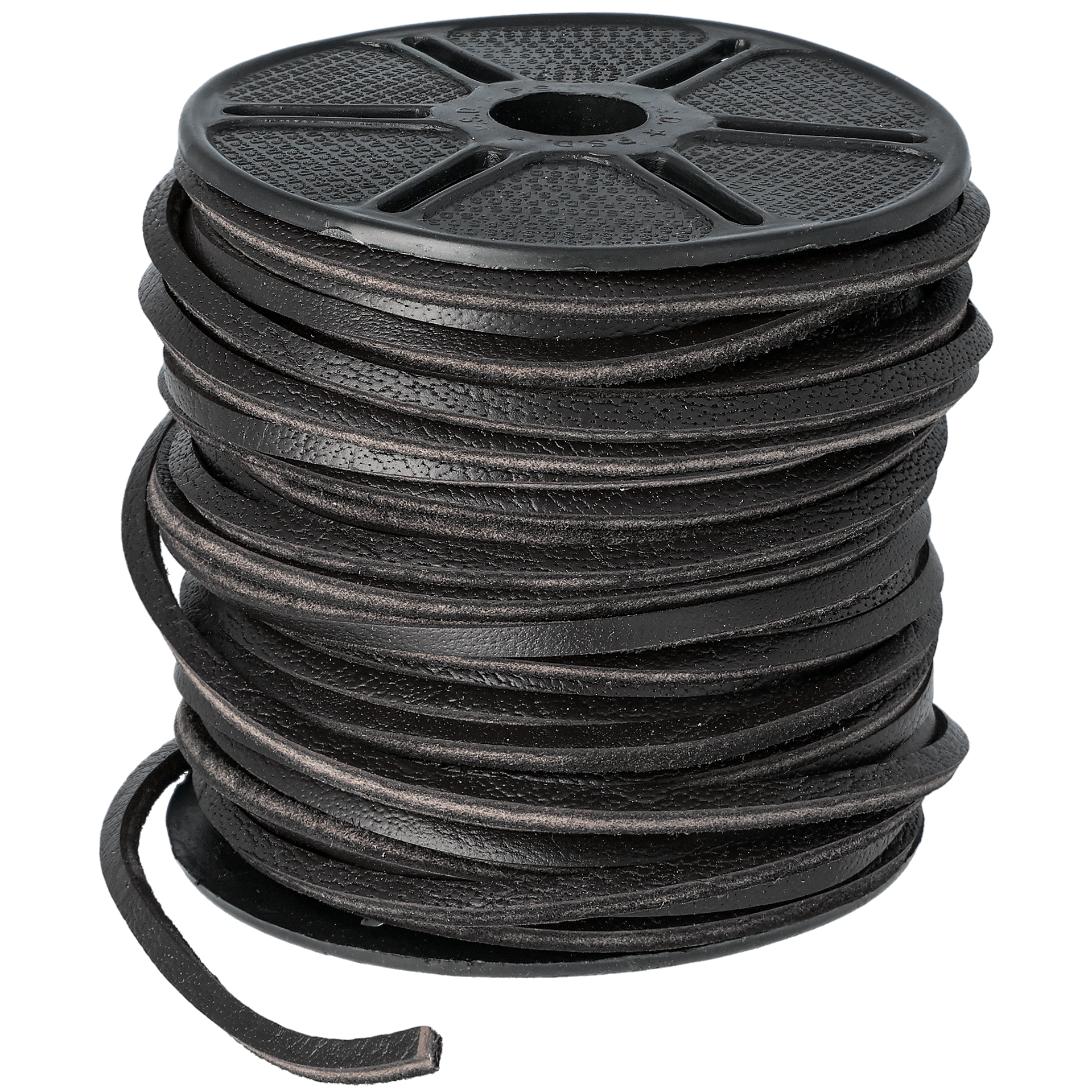 Raakanahkanauha, musta